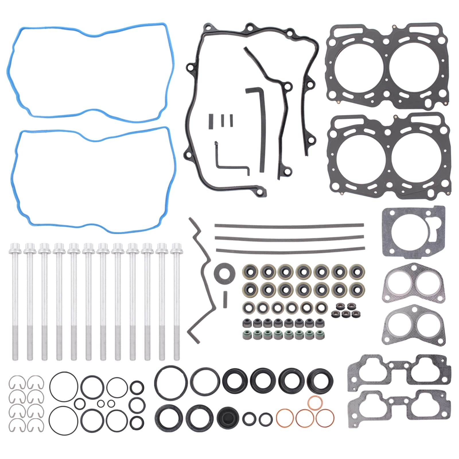 NewYall 2.5L Engine Cylinder Head Gasket Set with Bolts for Subaru Baja 2003-2006, Forester 1999-2010, Impreza 1999-2011, Legacy/Outback 2000-2009, Saab 9-2X 2005-2006