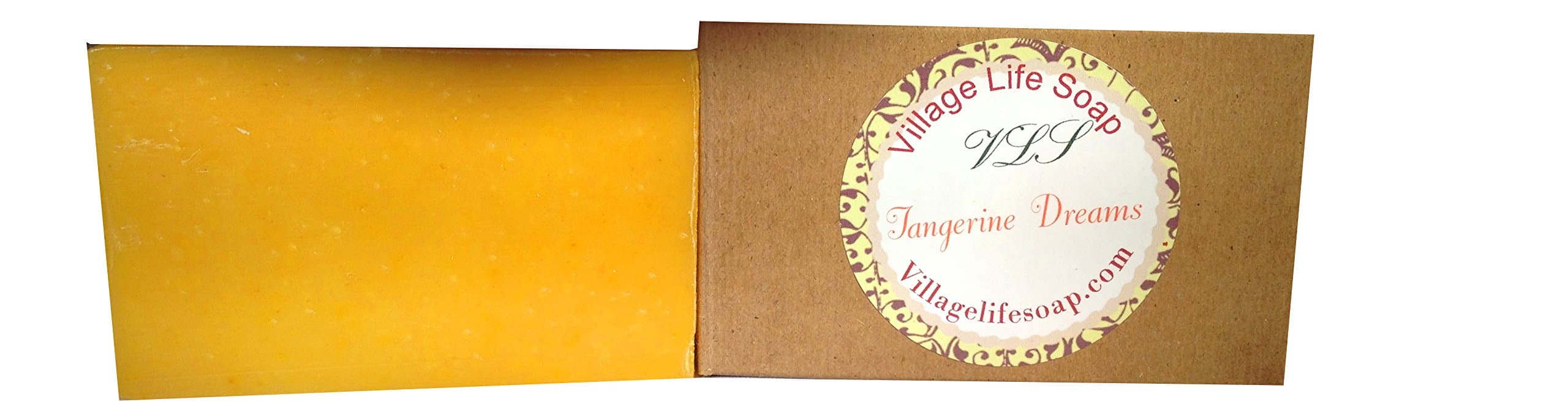 Village Life Soap Organic"Tangerine Dreams" Soap Bar 2 Bars