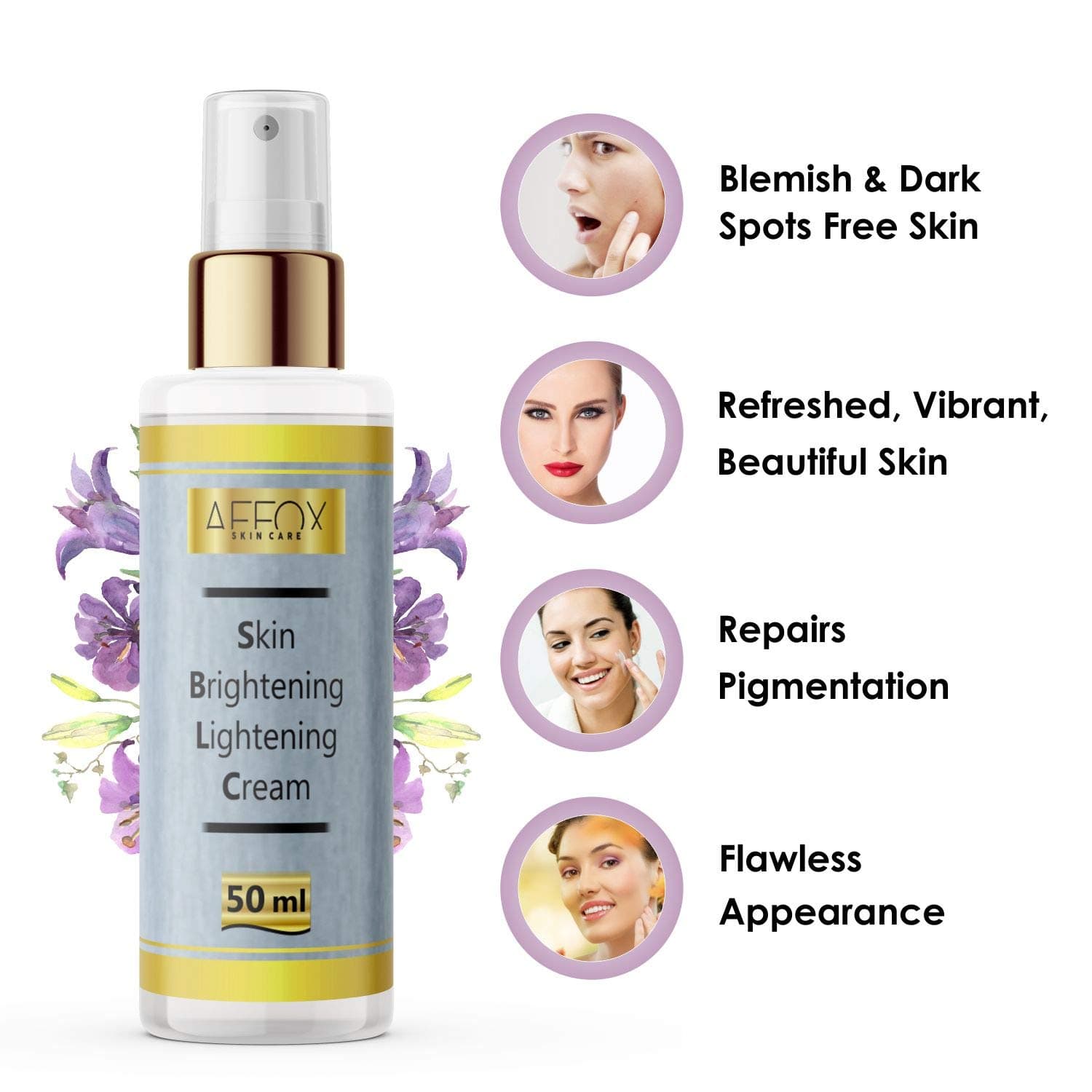 Affox Skin Brightening & Lightening Cream With Aloe Vera Extract, Vitamin E, Shea & Cocoa Butter