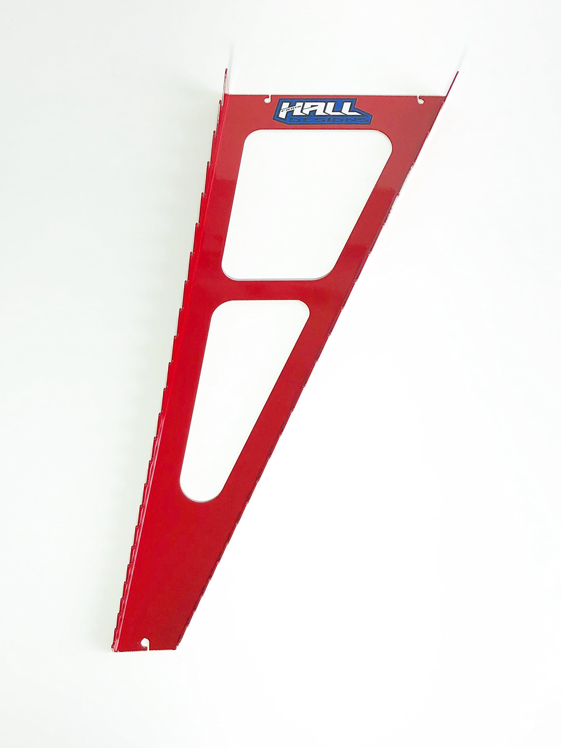 Wrench rack organizer by Hall Designs | 24 slot, steel. Made in USA (Red)