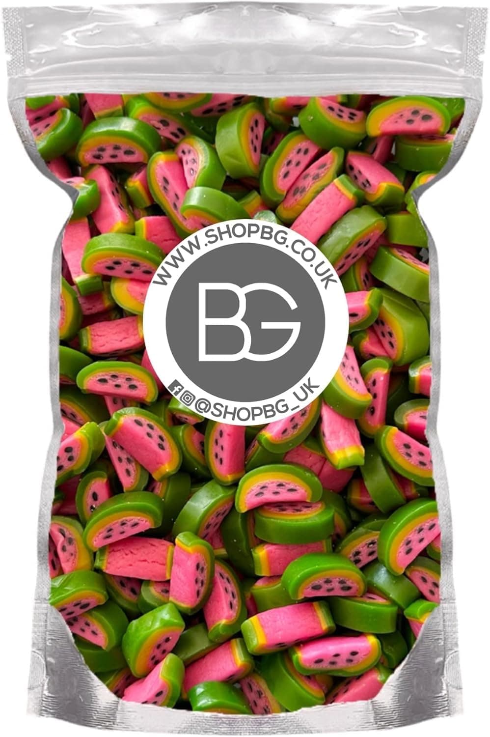 BG Pick & Mix Sweets Candy Pick n Mix Choose Your Sweetie Pouch 800g (- Watemelon Slices)