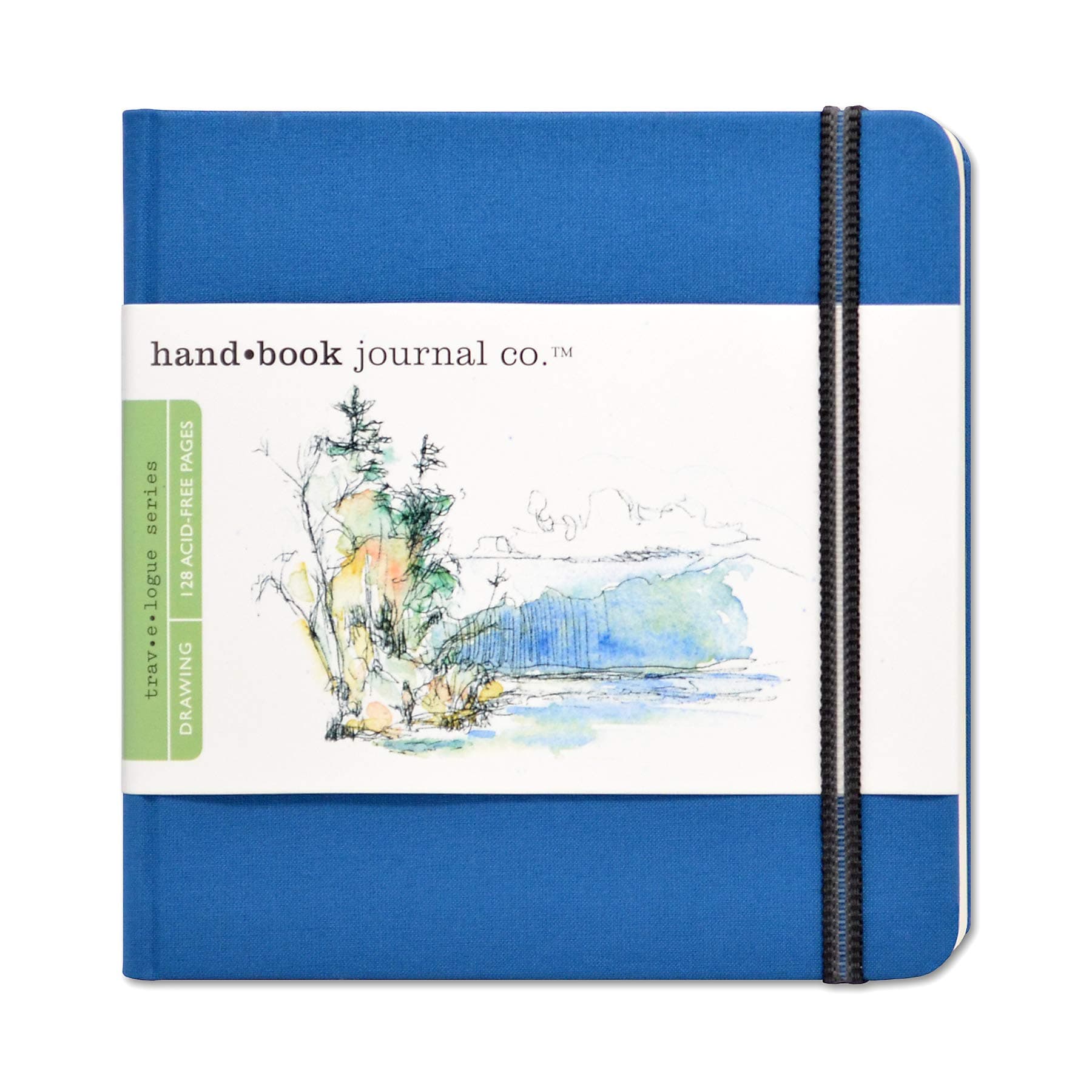 SpeedballDrawing Journal Book 5.5 x 5.5" Square Ultramarine Blue, Art Sketch Paper For Pen, Ink, Pencil, Markers, For Adult, Kid