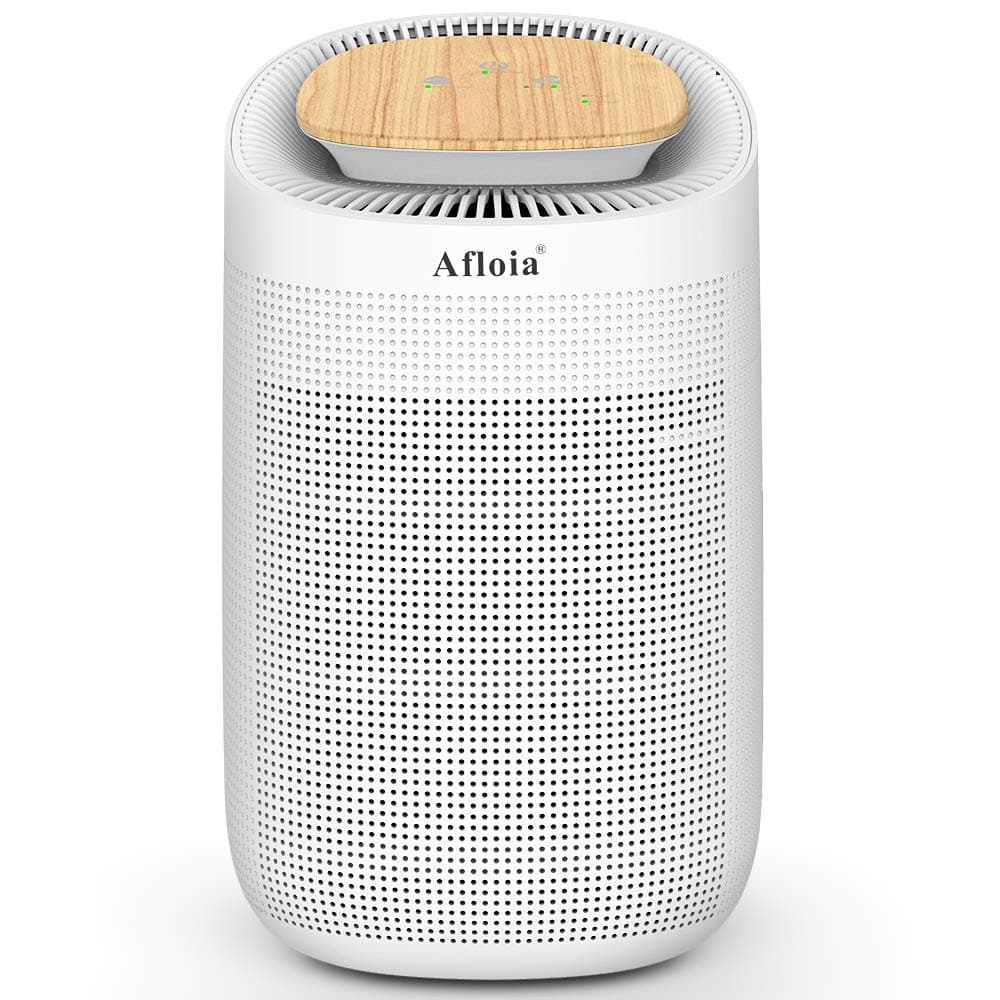 Afloia 2-in-1 Air Purifier and Dehumidifier With True HEPA Filter Removes 750ml/day Portable Air Cleaner and Damp and Moisture Absorber For Home