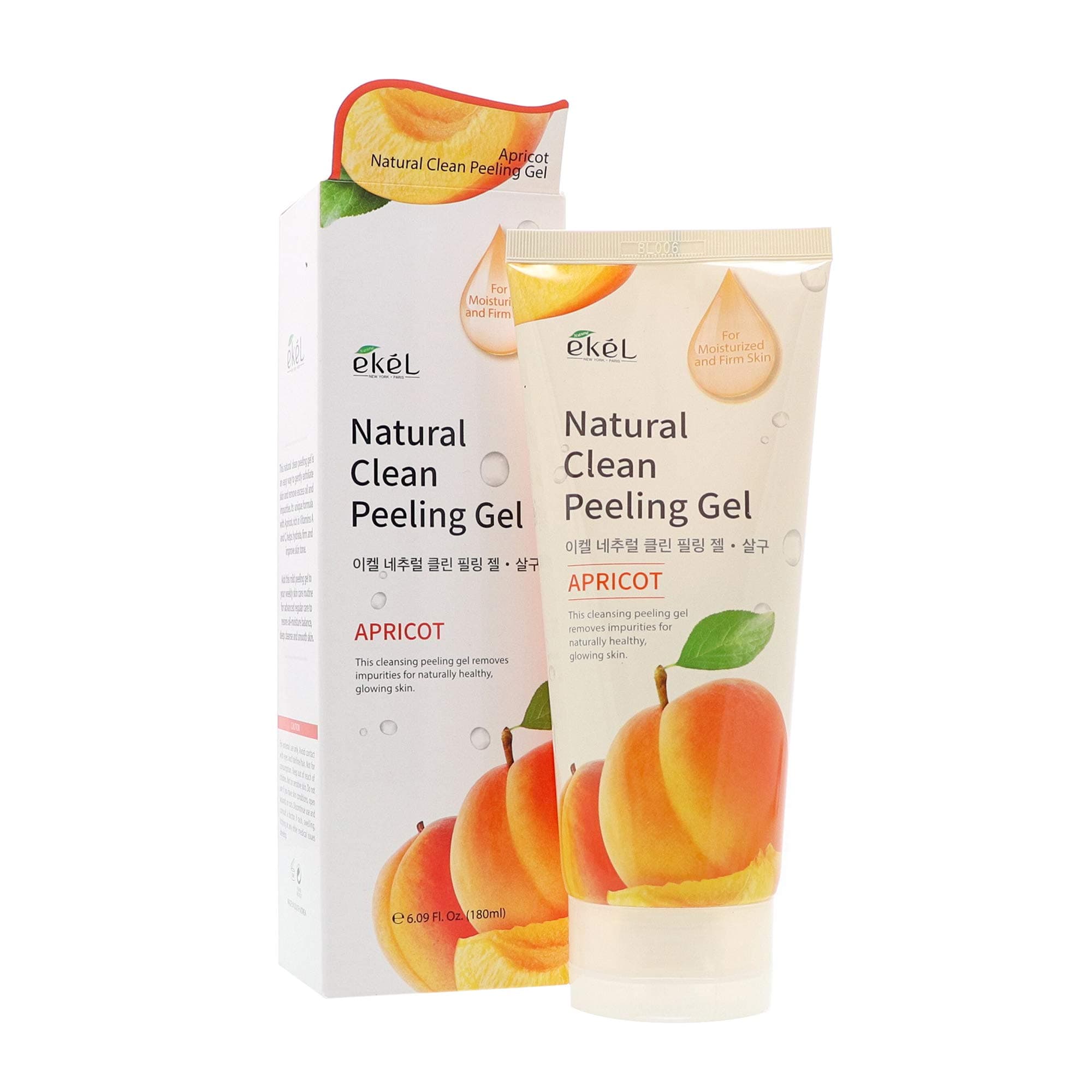 Ekel/Apricot Natural Clean Peeling Gel 180ml/Apricot Natural Clean Peeling Gel 180ml/Exfoliates, Moisturizes, Brightens