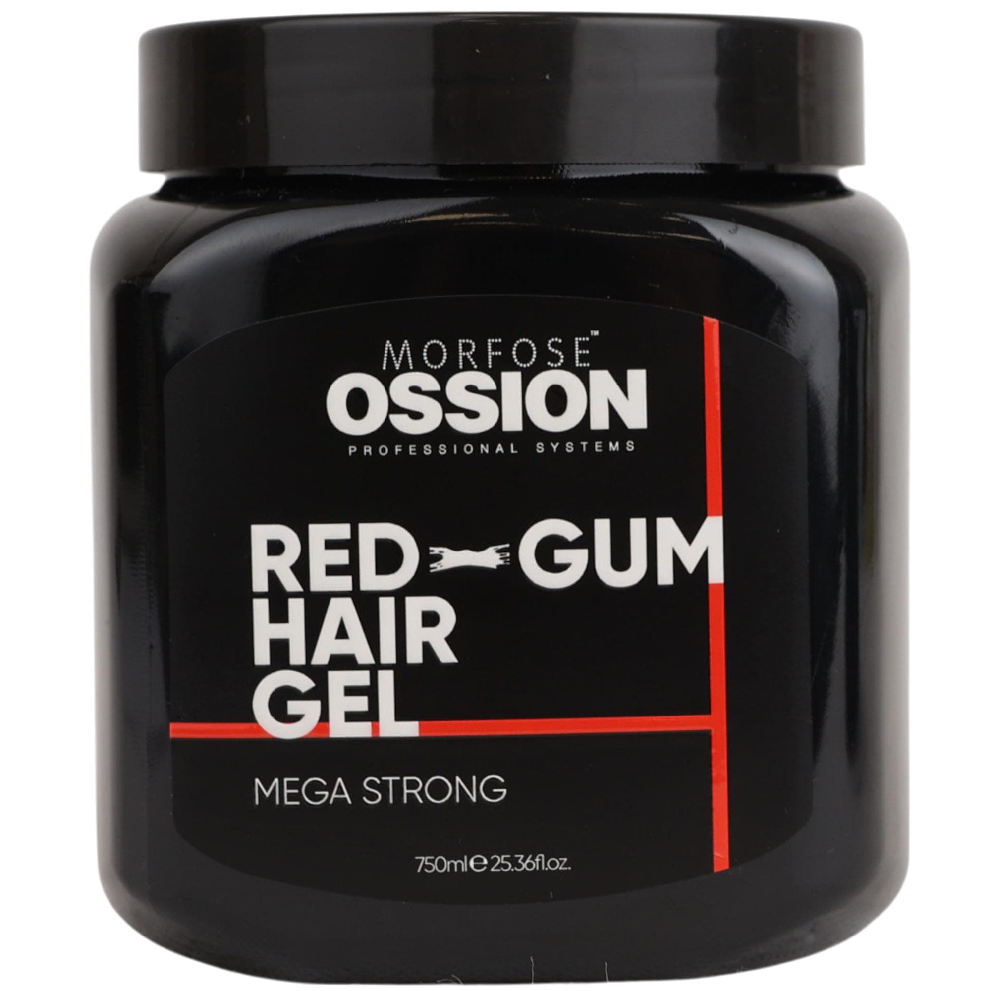 Ossion Premium Barber Line Red-Gum Mega Strong Hair Gel 750 ml