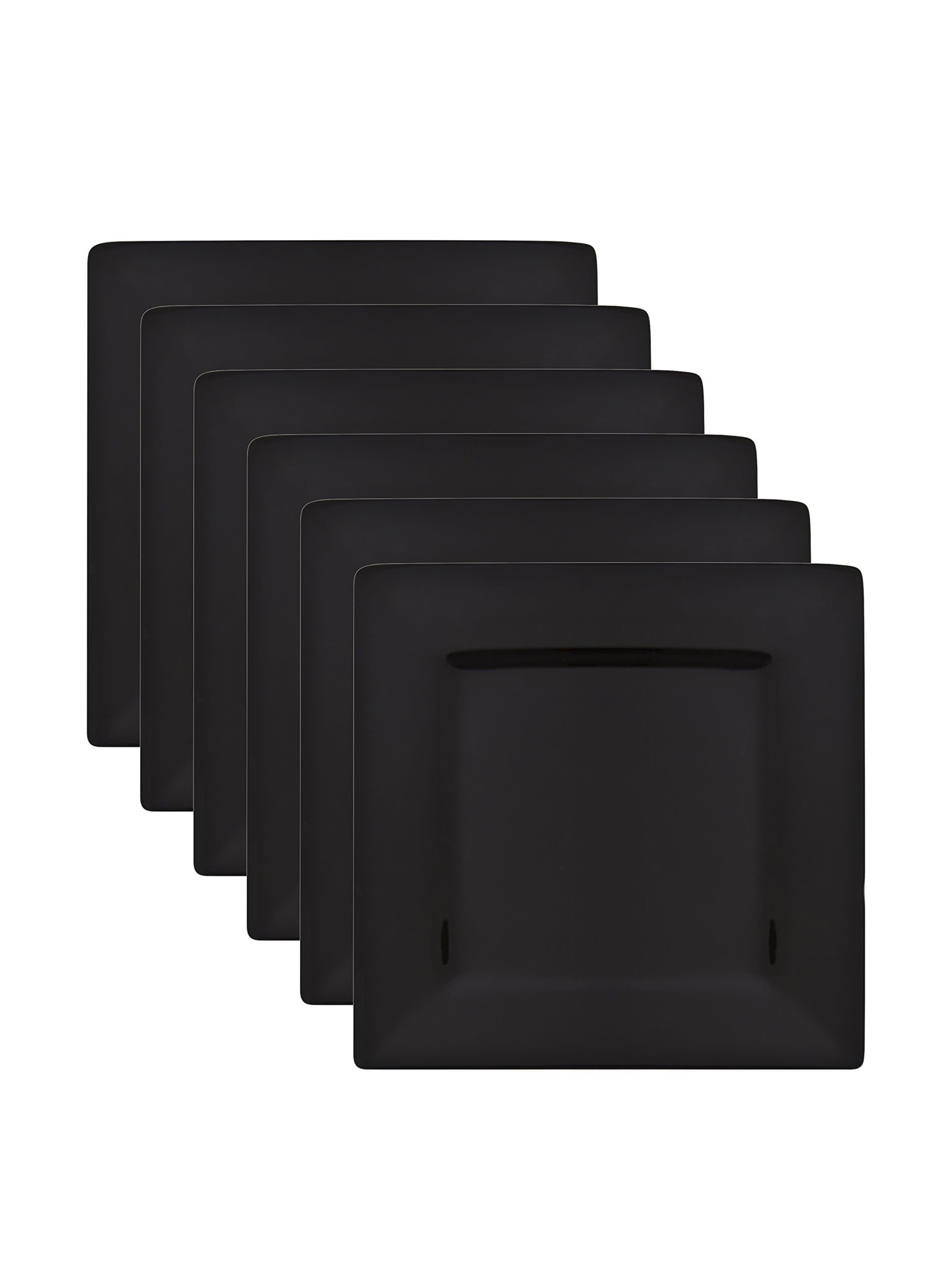 Whittier Square 10" Plate Color: Black