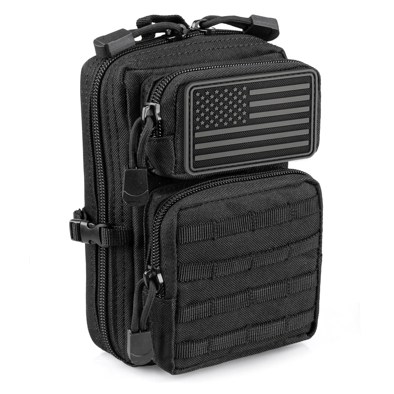 LIVANS Tactical Useful Molle Pouch, EDC Tool Pouch, Tactical Phone Pouch, Mini Waist Pack, Medical EDC IFAK Kit, Mini Design Fits 3 Day Backpack