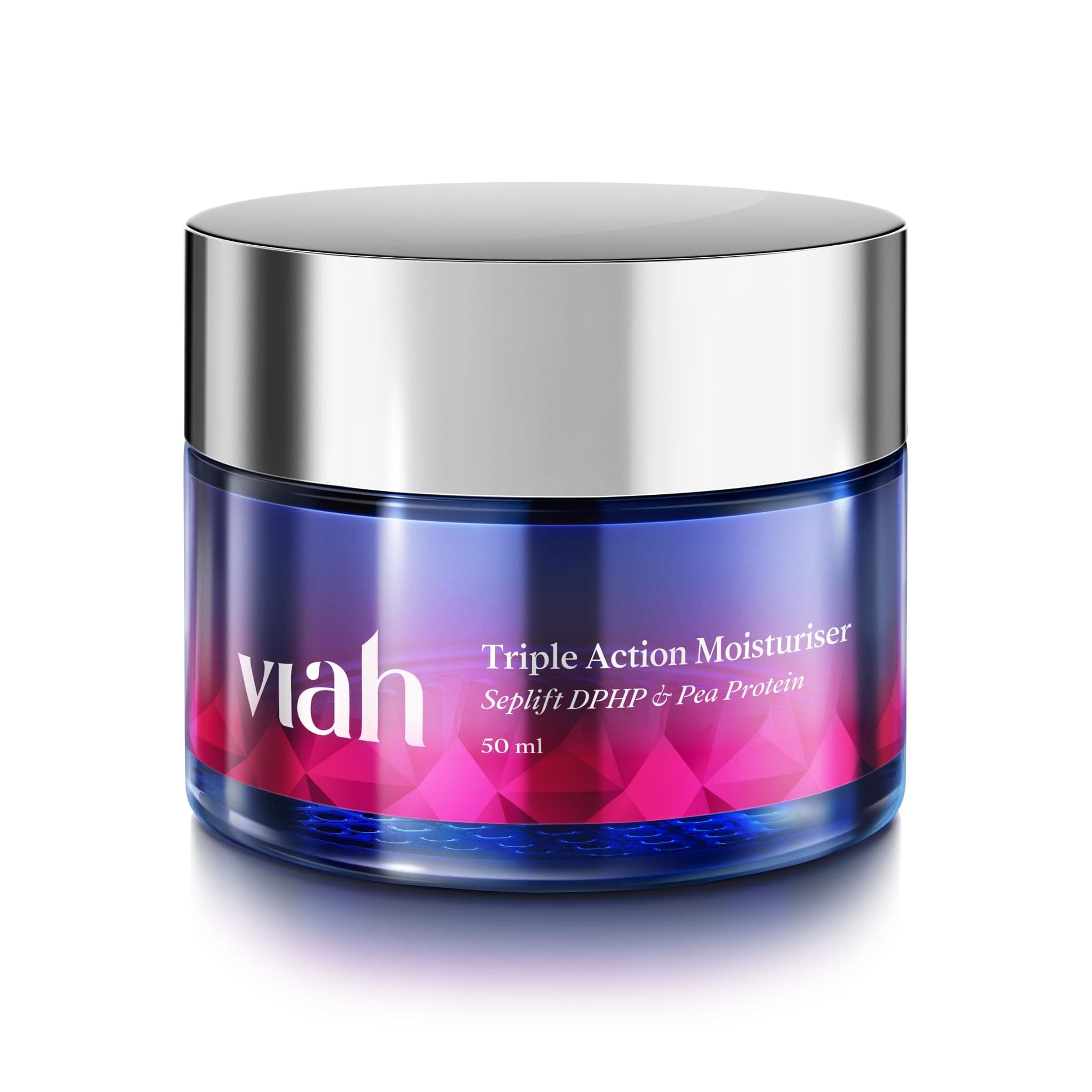 VIAH Anti Aging Face Moisturizer Cream for Women | Triple Action Moisturizer for Glowing Skin | Moisturiser for Tightening Skin, Remove Wrinkle & Fine Lines | Rejuvenates & Firms Aging - 50 ml