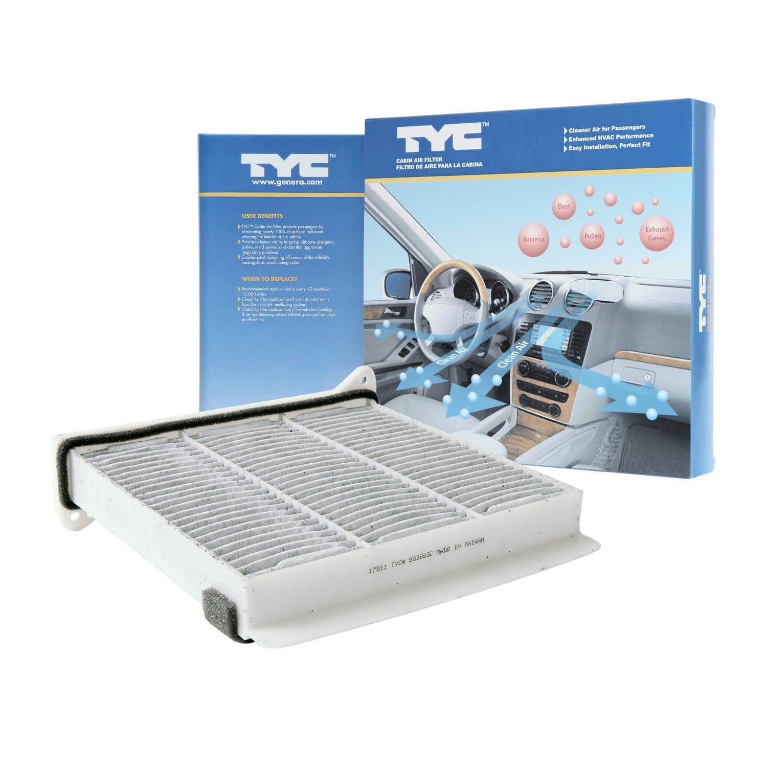 TYC Cabin Air Filter Compatible with 2002-2007 Mitsubishi Lancer