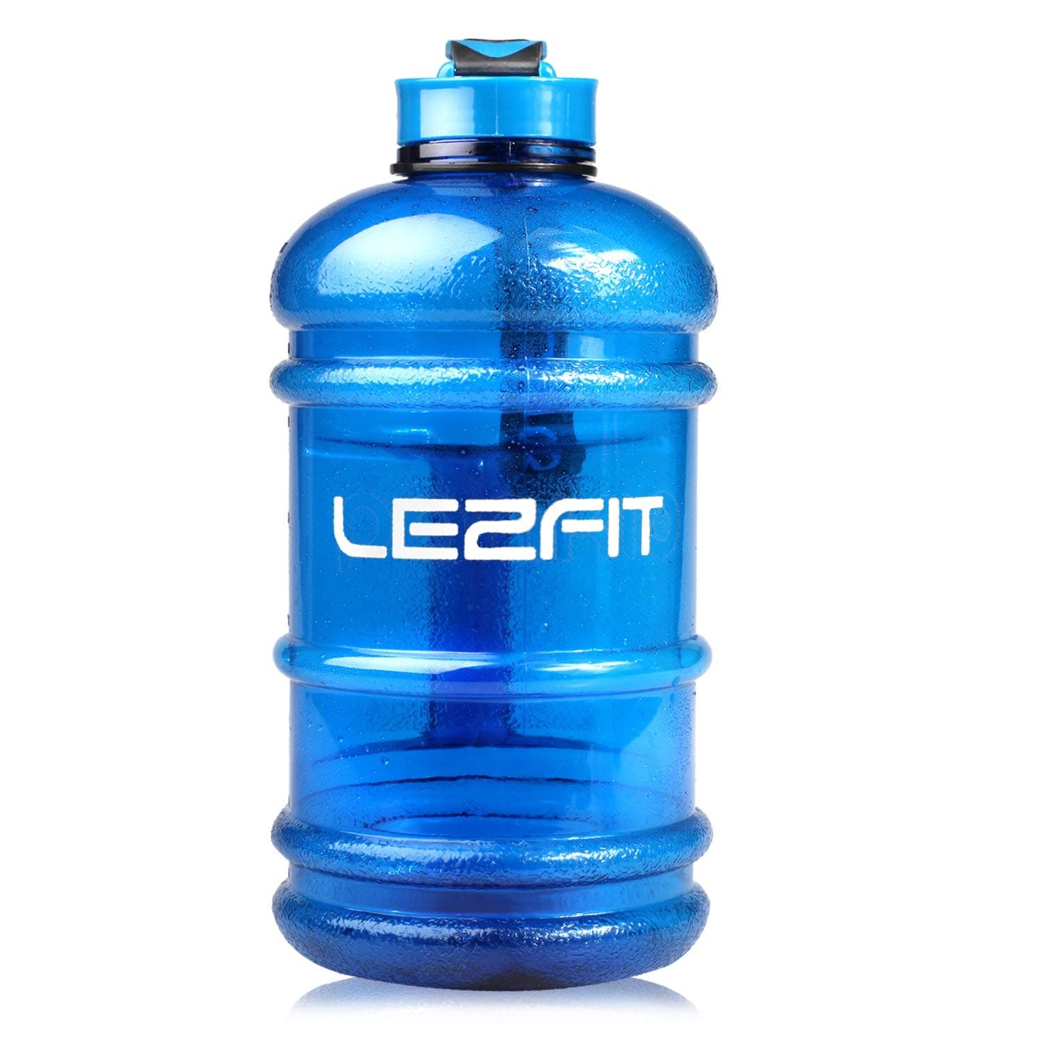 LEZFIT 2.2 Litre Large Water Bottle - Durable&Leakproof Big Water Bottles- BPA free Water Jug -Ideal for: Gym, Dieting, Bodybuilding, Outdoor Sports, Hiking & Office