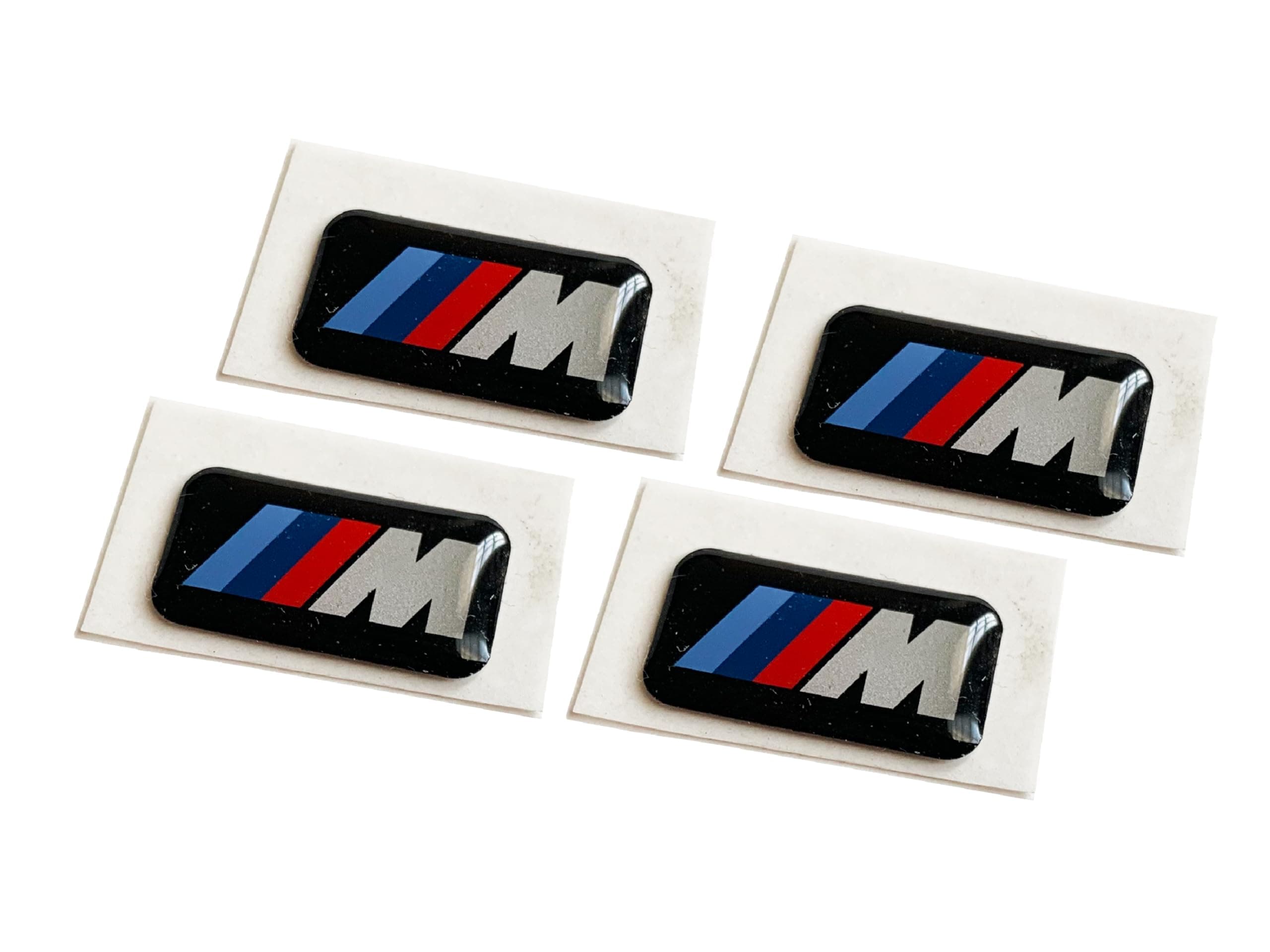 4 BMW Genuine M 3D Stickers Badges Emblems Decals