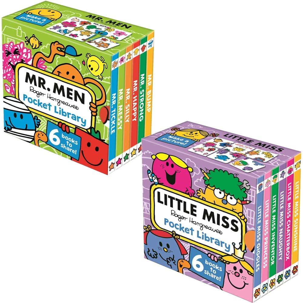 Mr. Men And Little Miss Pocket Library 2 Books Box Set By Roger Hargreaves Board book – January 1, 2019