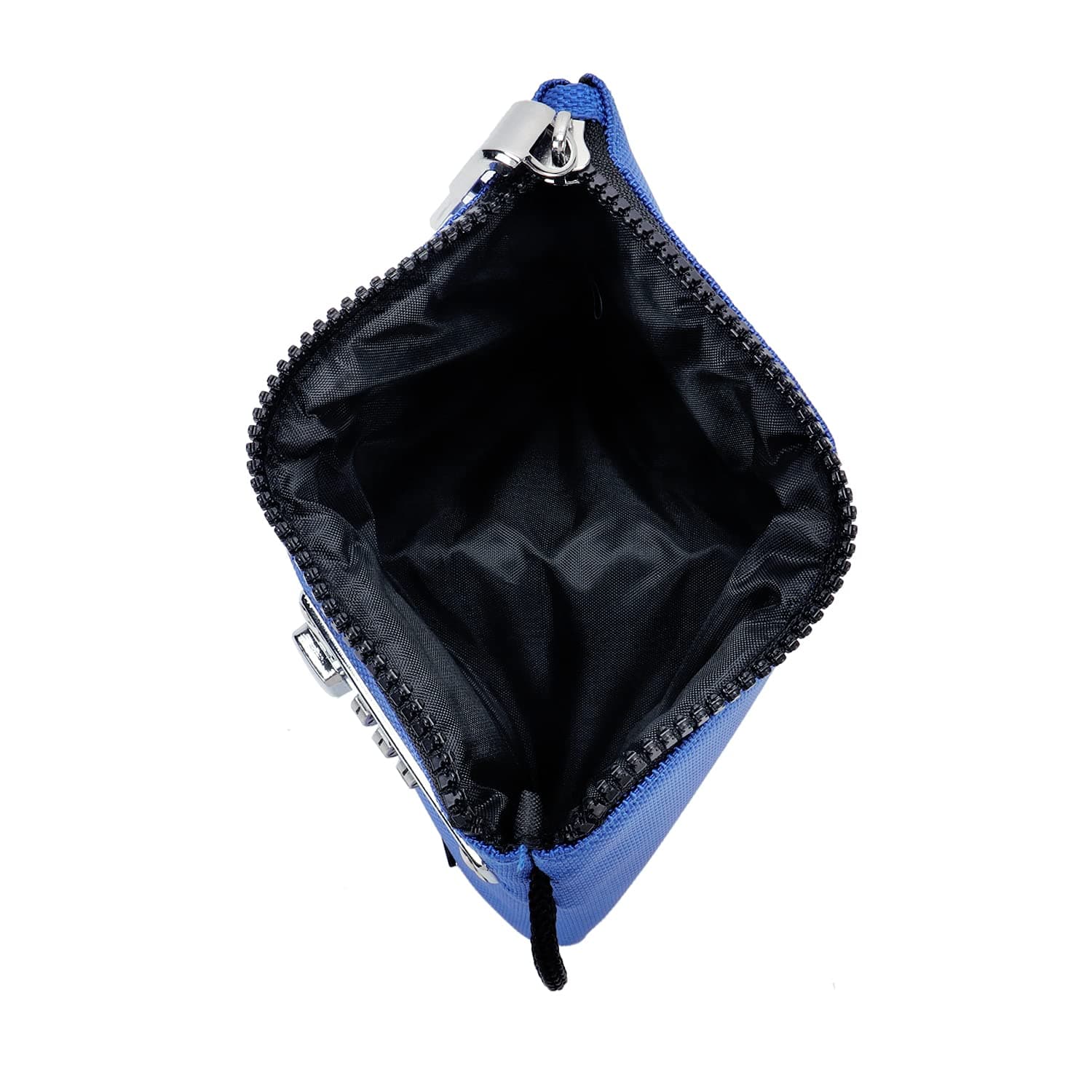 Vaultz Money Bag with Lock - 5 x 8 Inch, Men & Women's Locking Accessories Pouch for Cash, Bank Deposits, Wallet, Medicine, Phone and Credit Cards - BLUE