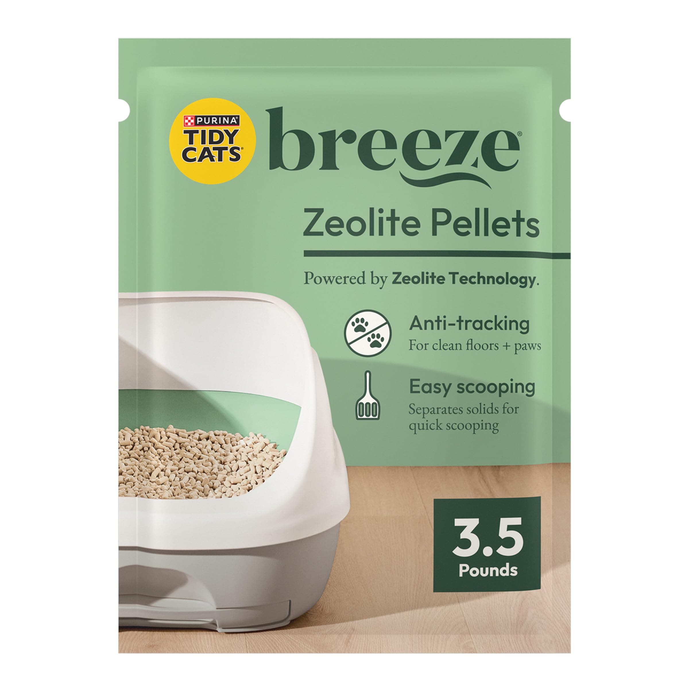 Purina Tidy Cats Litter Pellets, Breeze Refill Litter Pellets in Recyclable Box - (6) 3.5 lb. Bags