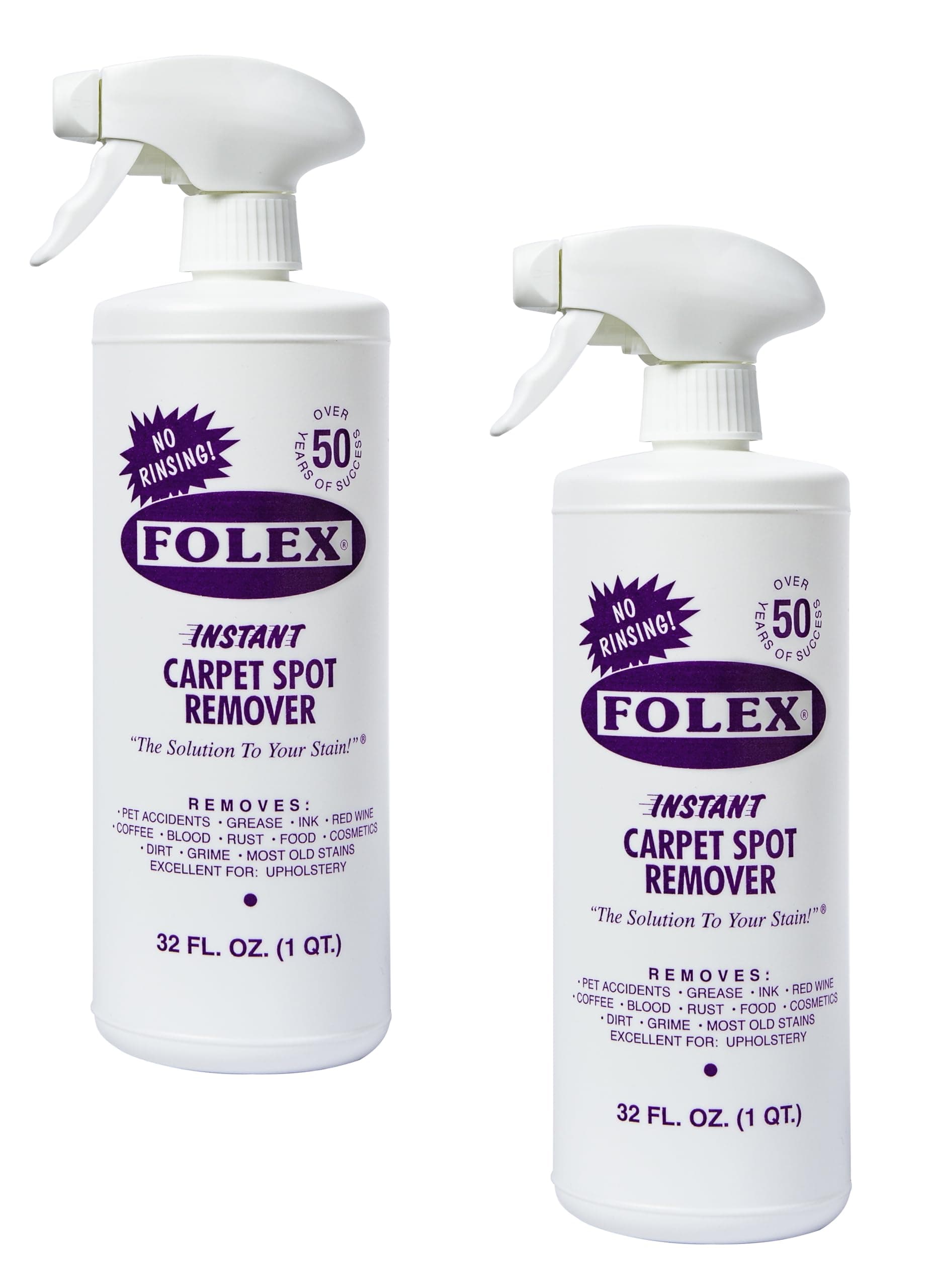 FOLEX Instant Carpet Spot Remover, 32oz, Pack of 2