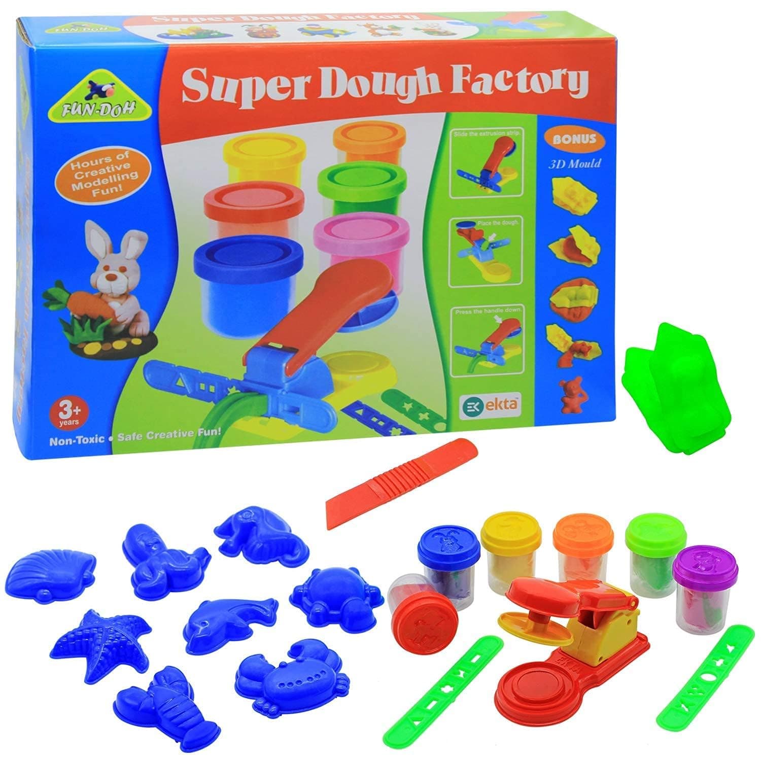My Toy Kid Fun-Doh Super Dough Factory Kids Playing Modelling Clay Set