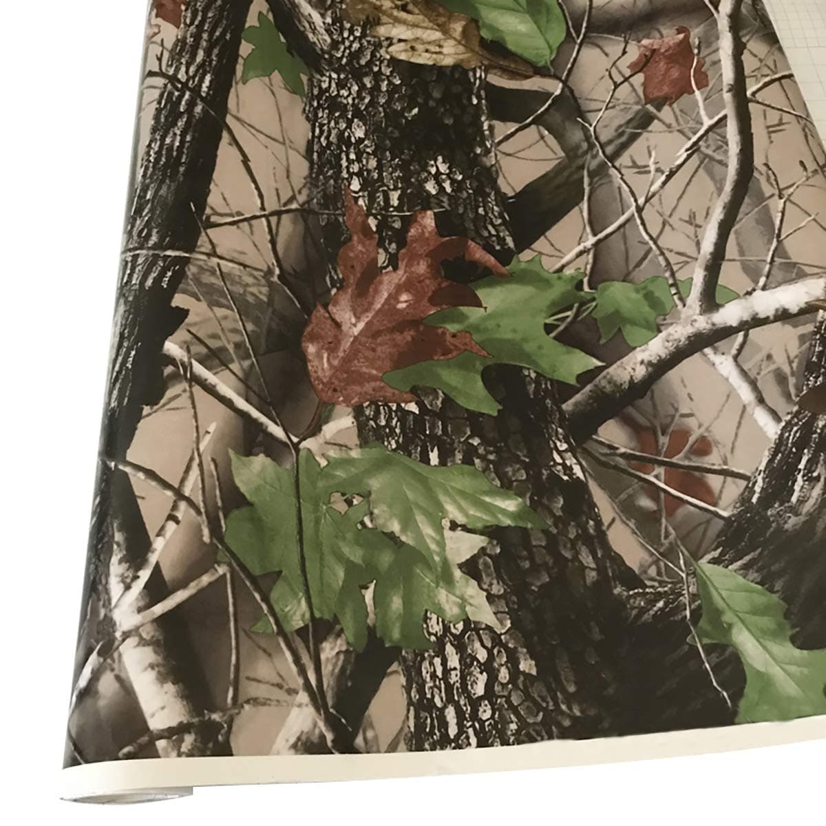 Queenbox 10x152cm Camo Vinyl Wraps, Woodland Nature Camouflage Self-Adhesive Car Sticker Decal Film Air Release Roll, Plant 01