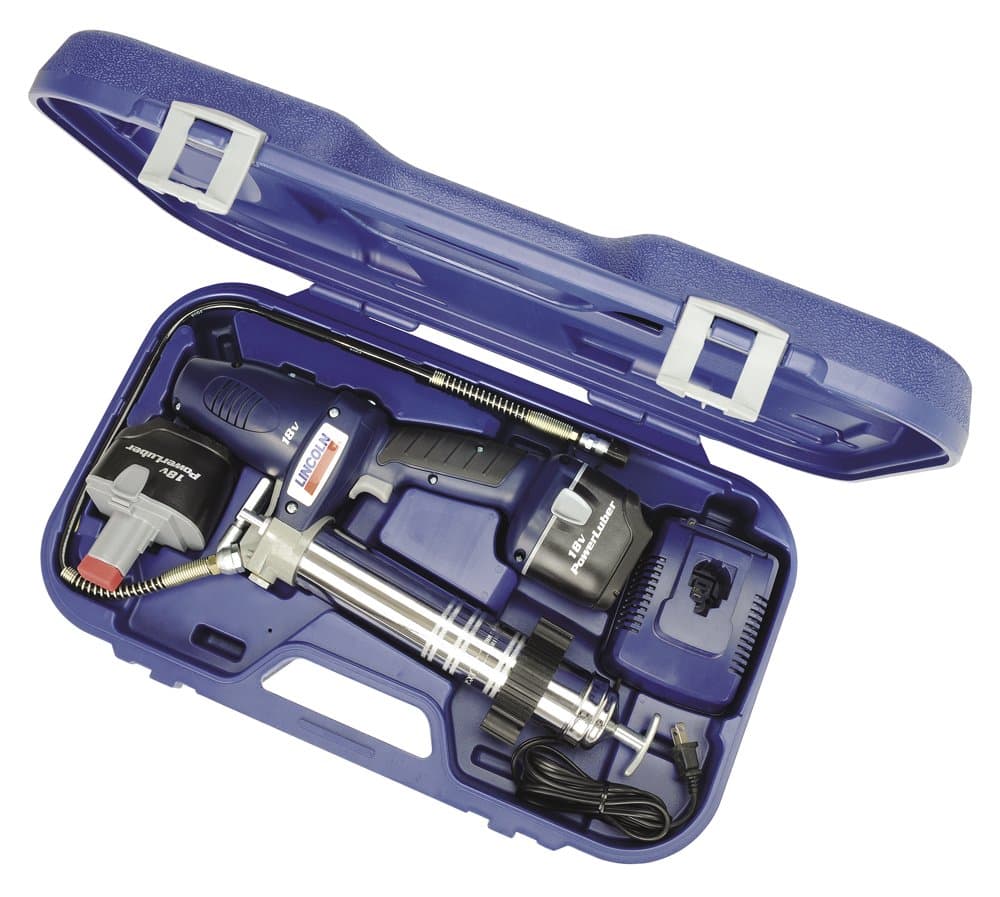 Lincoln Industrial 18V Battery Operated GRESE Gun Dual Battery, 1844