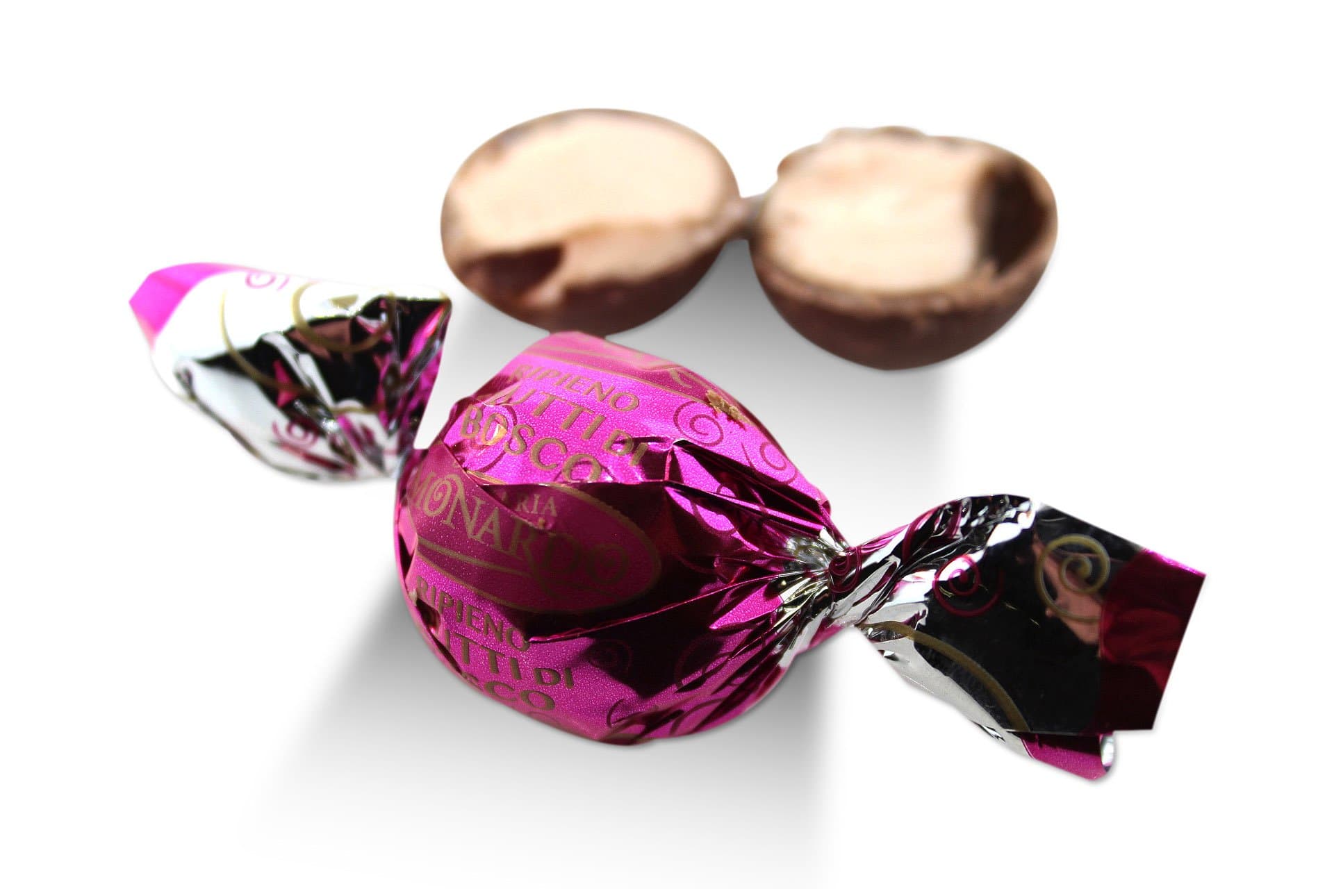 Monardo, Italian Forest Berries Pralines w/ Milk Chocolate (Crema frutti di bosco al Tartufo) (55 pcs)