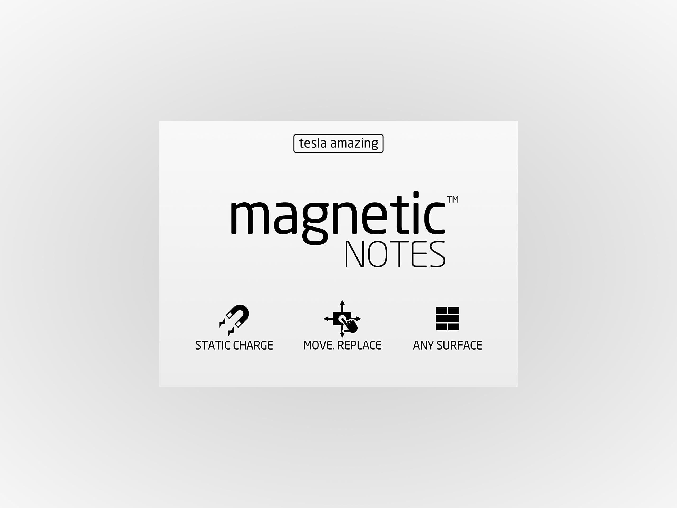 Tesla Amazing Magnetic Notes M-size (100x74)mm (White)