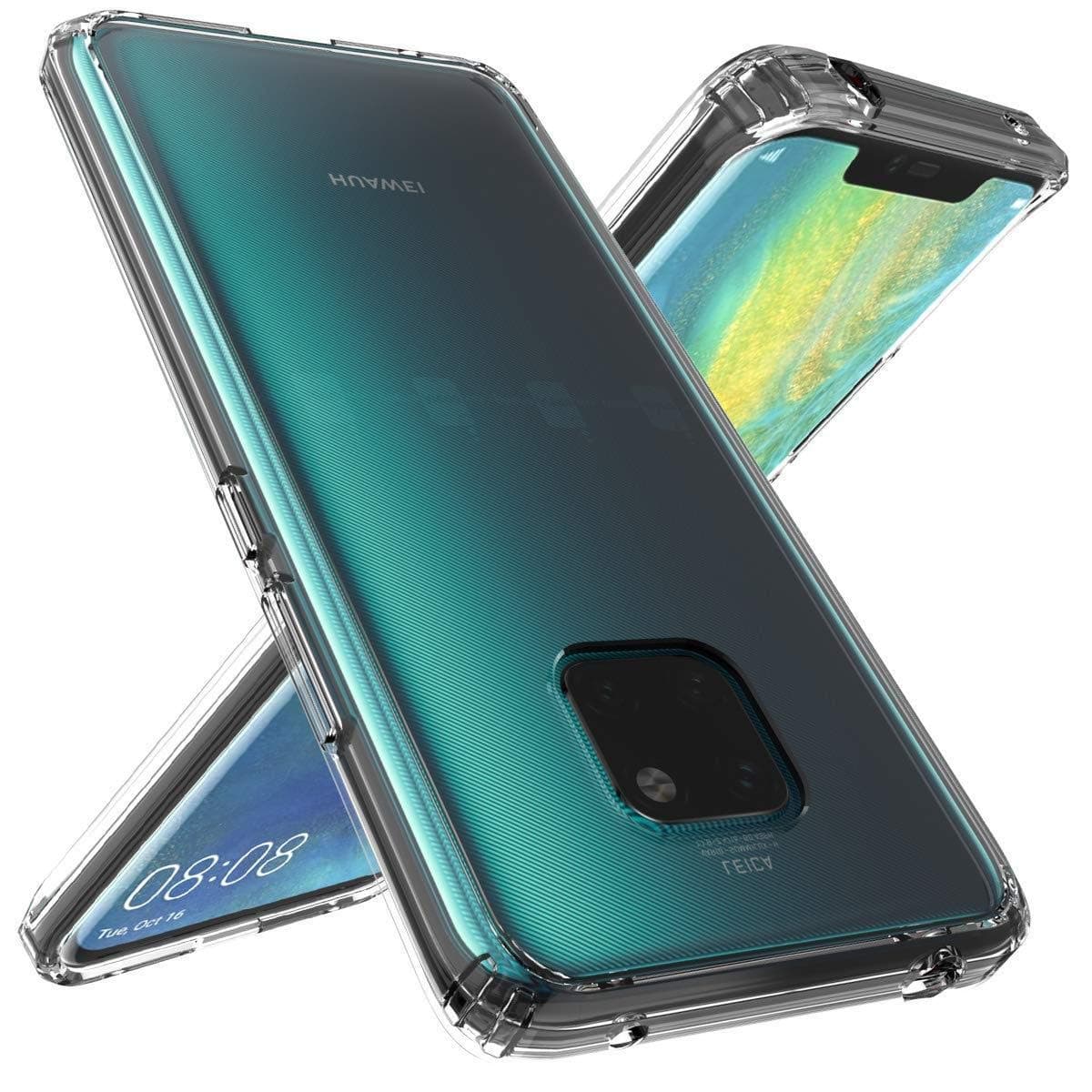 Generic Case Cover for Huawei Mate 20 Pro, Clear Back Panel, Clear Bumper