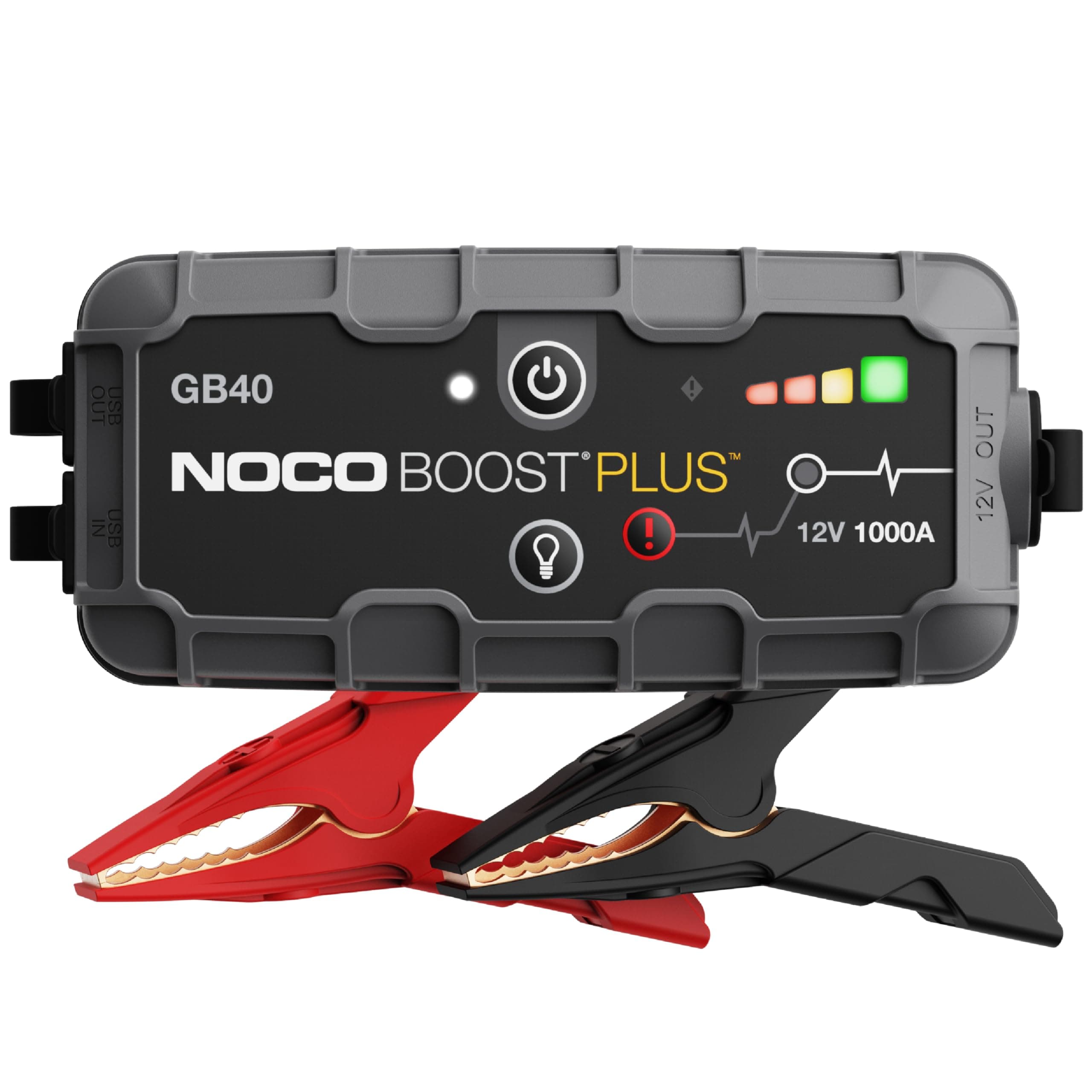 Boost GB40: 1000A UltraSafe Jump Starter Power Pack – 12V Car Battery Booster, Portable Power Bank & Jump Leads - For 6.0L Petrol and 3.0L Diesel Engines