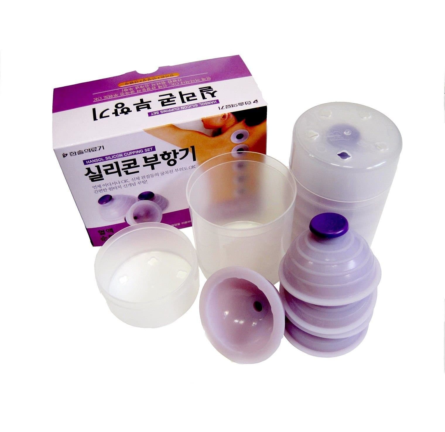 hansol silicon cupping set Bu-Hang One Touch Body Massage 10pc
