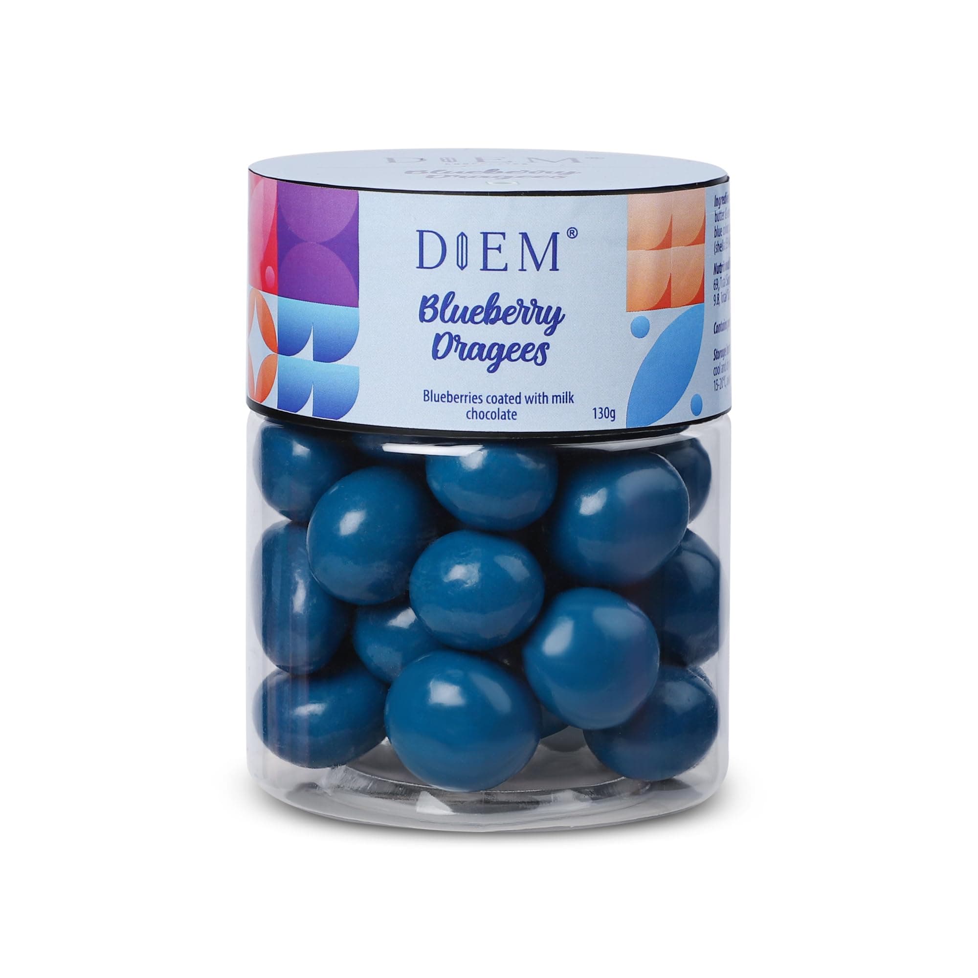 Blueberry Dragees | Blueberries Coated with Milk Chocolate | Birthday Chocolate Gift Box for Girls and Boys | Perfect for Gifting Anniversary, Festive and Return Gift | 130 grams, Pack of 1
