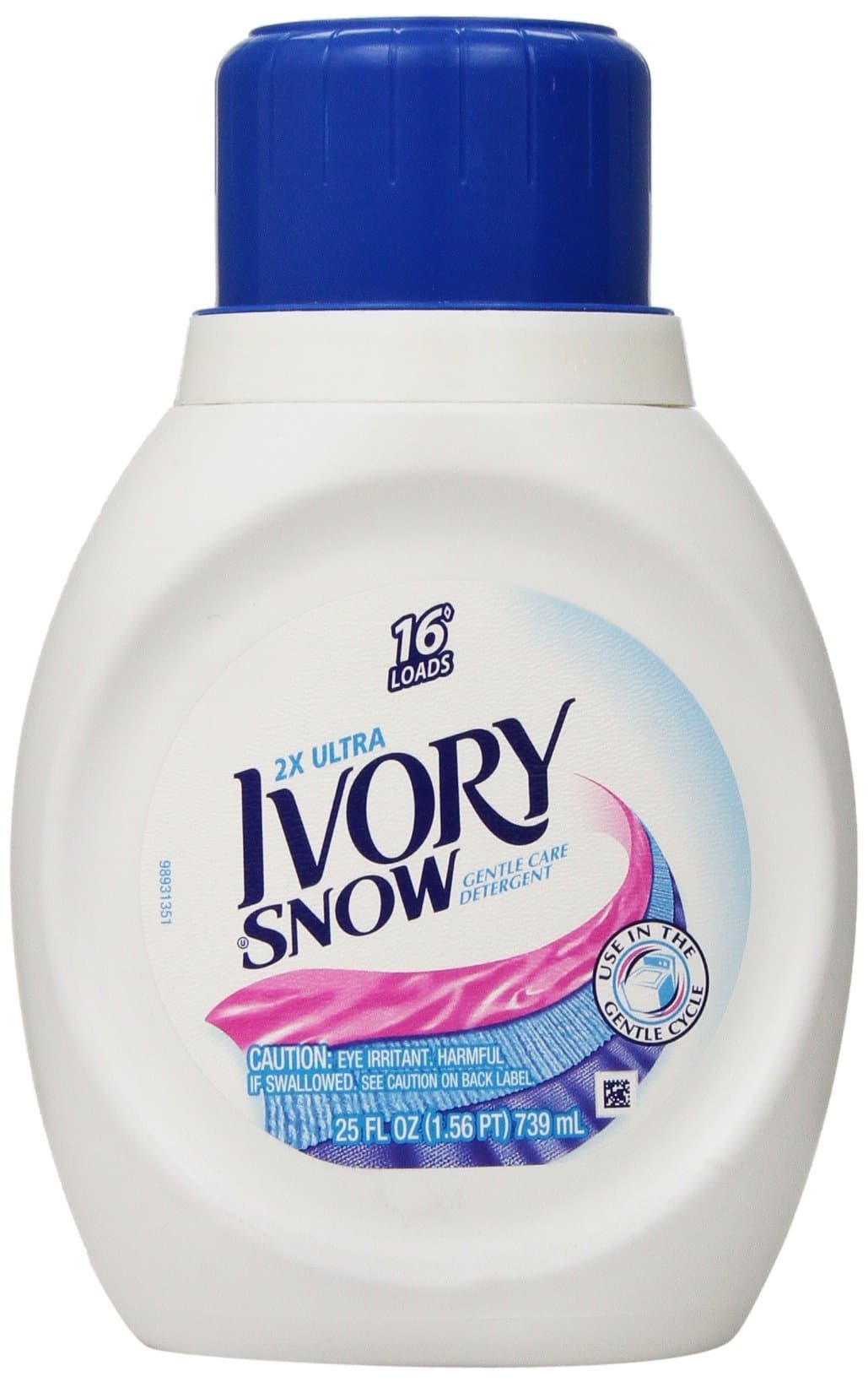 Ivory Snow 2x Ultra Liquid Laundry Detergent, 16 Loads, 25-Ounce, Colors May Vary