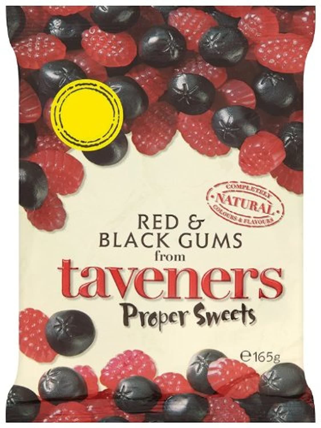 Taveners Gelatin Free Red & Black Gums 165 g