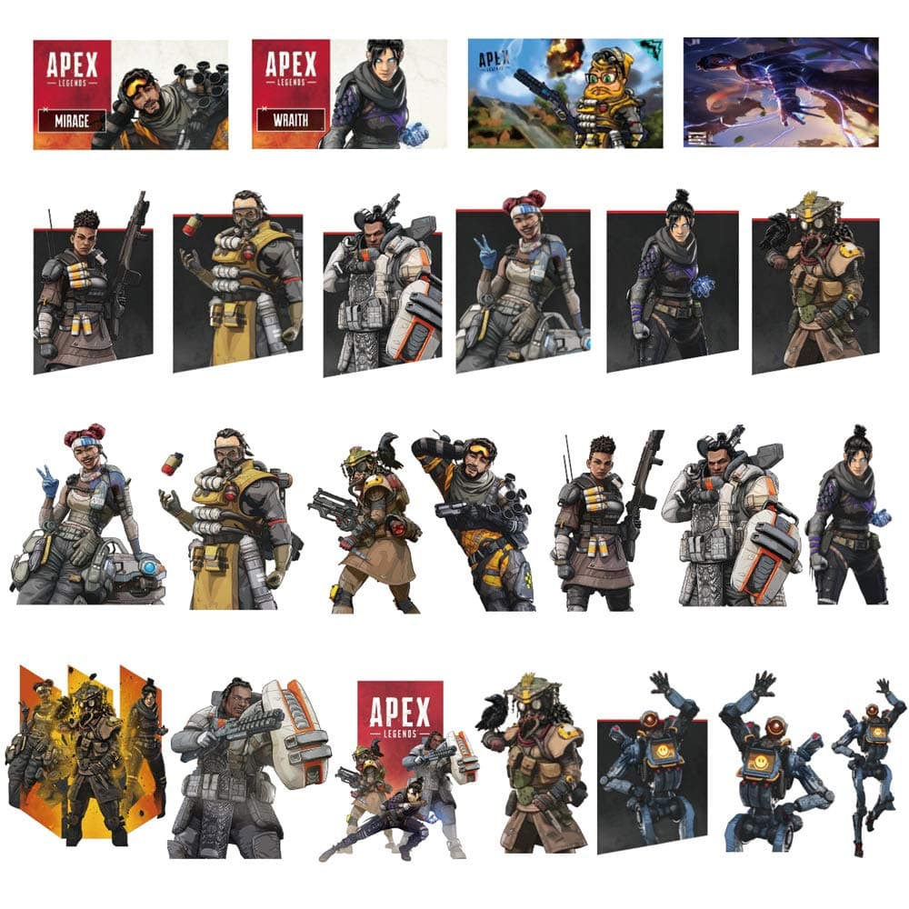 Laptop Stickers[80pcs], Gaming Stickers for Water Bottle Hydro Flask MacBook Car Bumper Skateboard Luggage Phone, Decal Graffiti Patches Apex Legends Stickers Game Party Favor for Kids Gamer and Adult