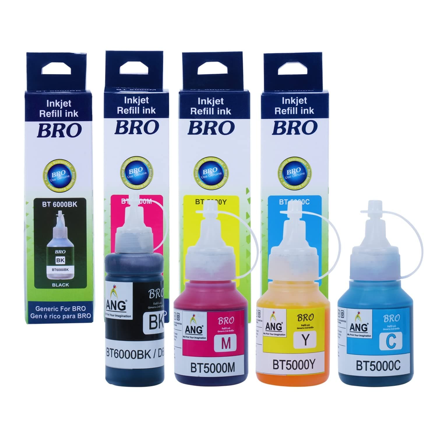 Brother Printer Ink for DCP-T420W, T510W, T520W, T820DW, T920DW - Original Ink Bottles