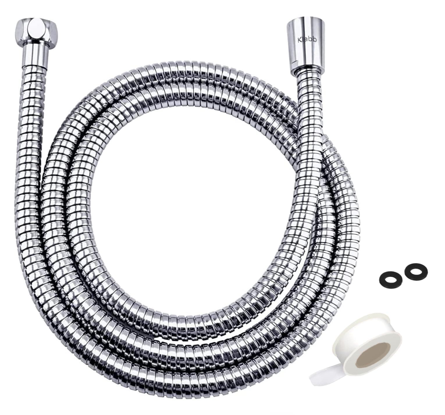 70-Inch Stainless Steel Portable Shower Hose – Flexible, Anti-Kink Handheld Shower Head Hose Replacement for RV, Camping & Home Use, Durable with Brass Connectors, Leak-Proof Design
