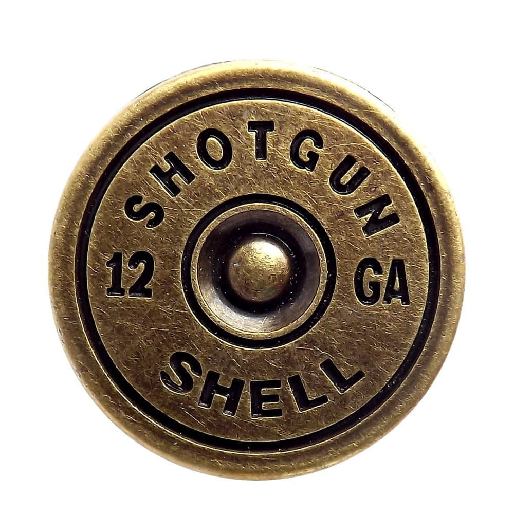 Brass Plated Shotgun Shell Cap Screwback Conchos