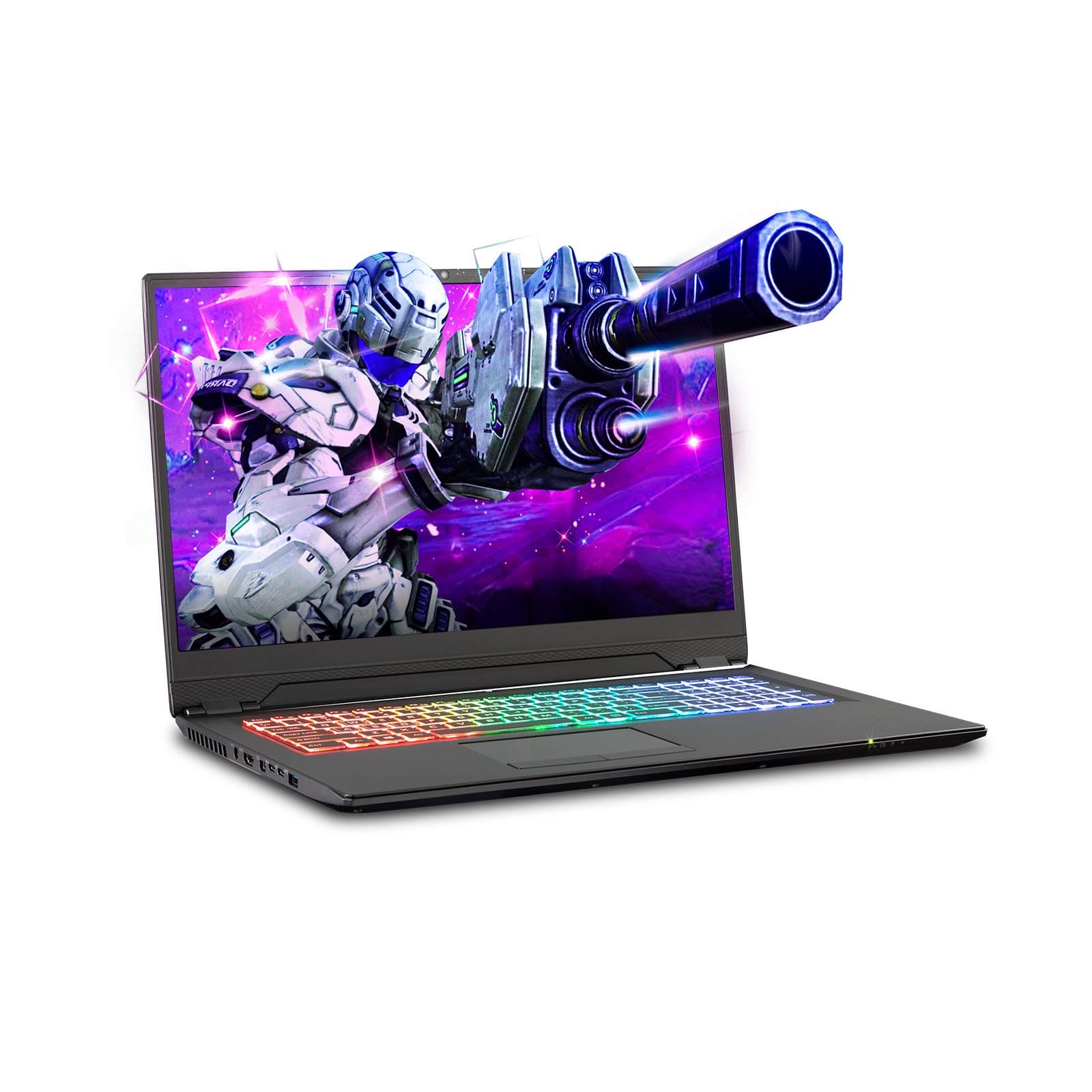 Sager NP8977 0.78 Inches Thin and Light Gaming Laptop, 17.3 Inches FHD 144Hz Thin Bezel Display, Intel Core i7-9750H, RTX 2070 8GB DDR6, 32GB RAM, 500GB NVMe SSD + 1TB HDD, Windows 10