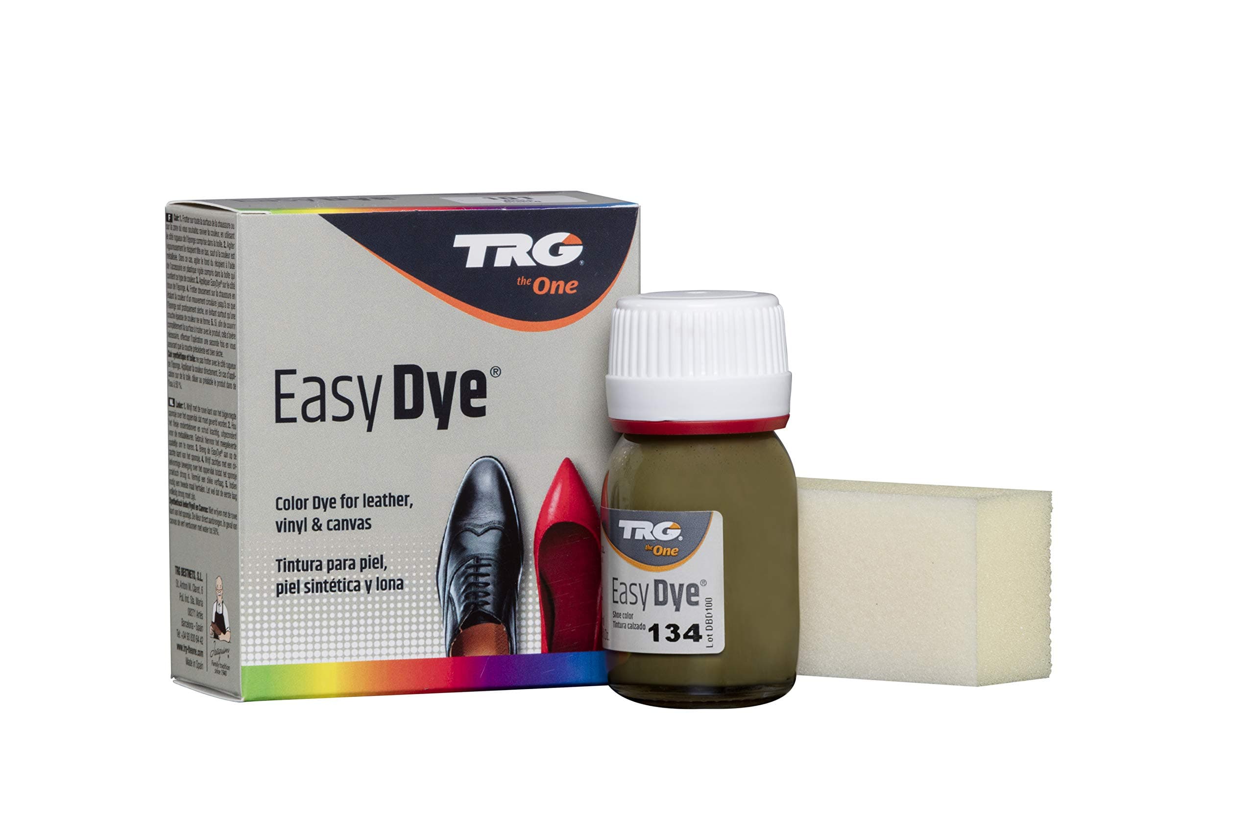 TRG the One Easy Dye for Leather and Canvas Shoes and Accessories (134 - Olive Green)