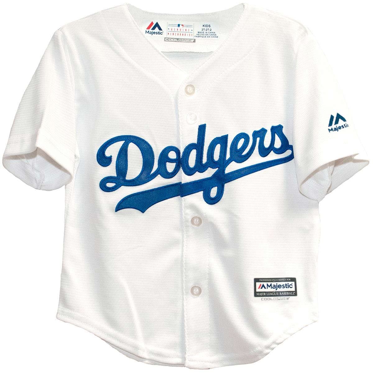 Majestic Los Angeles Dodgers MLB Infant Cool Base Home Replica Jersey - White
