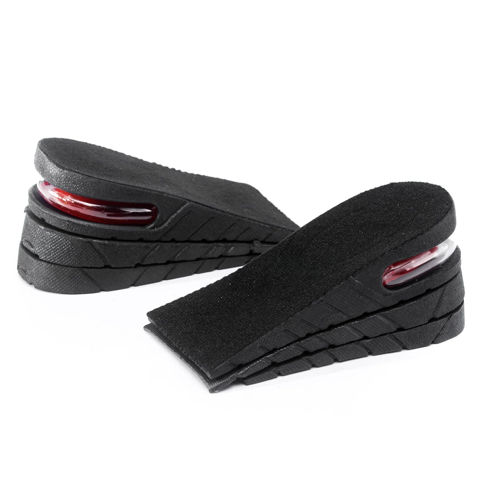 Height Increasing Insole 3-Layer Air Cushion Heel Insert Lift Shoes Insole for Men and Women Invisible Elevator Adjustable Breathable Insoles (Half Pad)