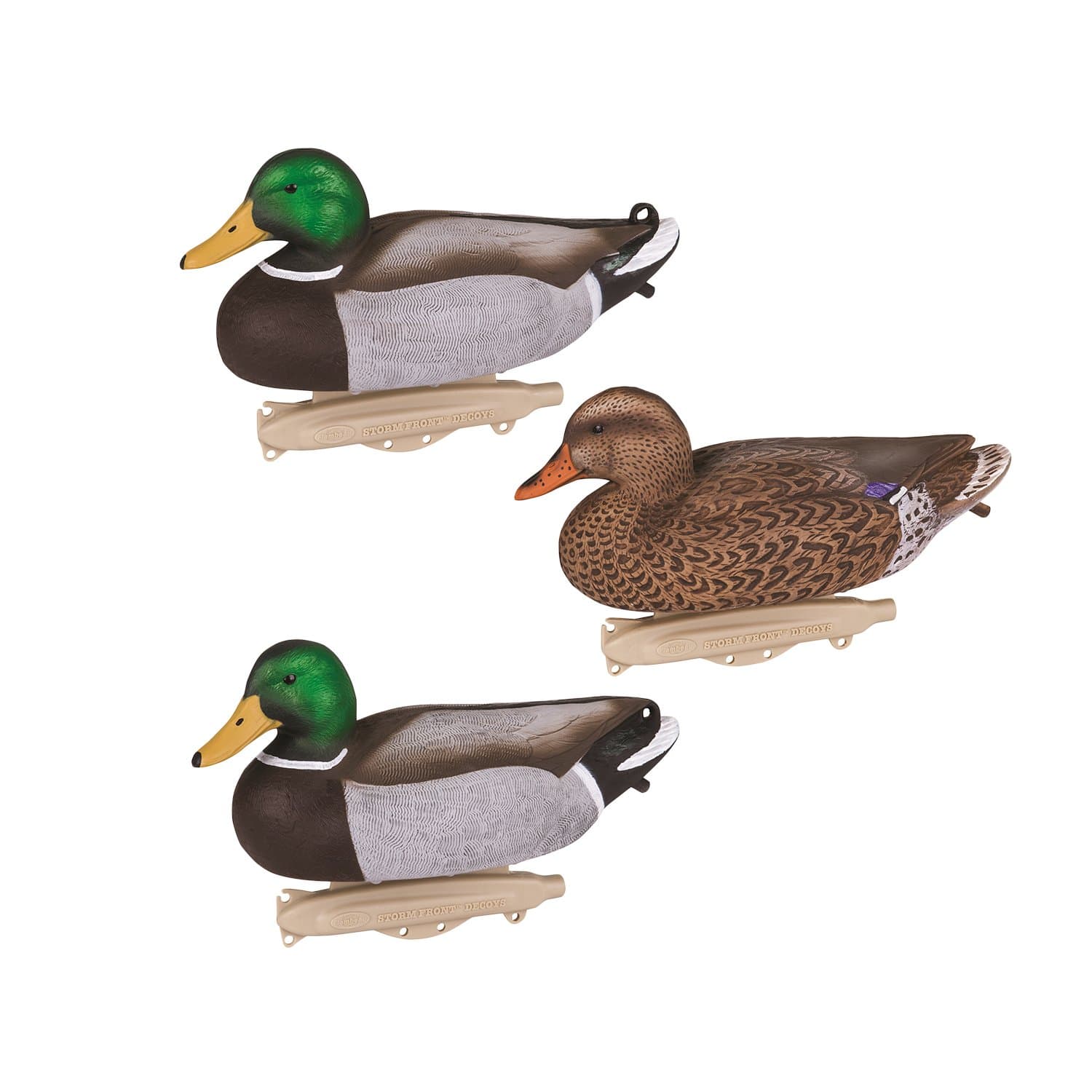 Outdoors 8036SUV Storm Front 2 Mallard Decoys, Classic Floaters - 6-Pack