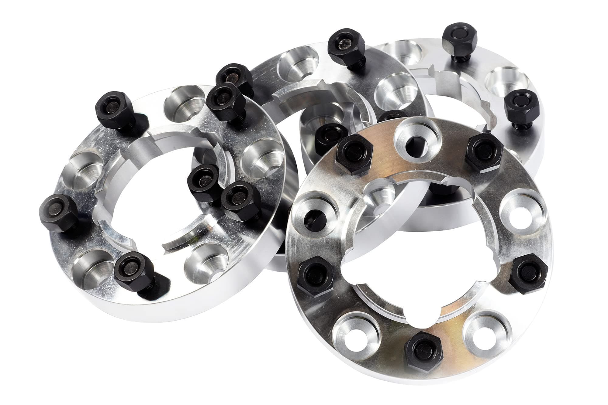 Terrafirma Set of 4 30mm Silver Alloy Wheel Spacers TF301 for Land Rover Discovery I, Defender 90 and Range Rover Classic