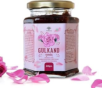 Vanalaya Natural Gulkand Prepared using Sun Cooked Damask Rose & Cardamon | Natural | 300Gm