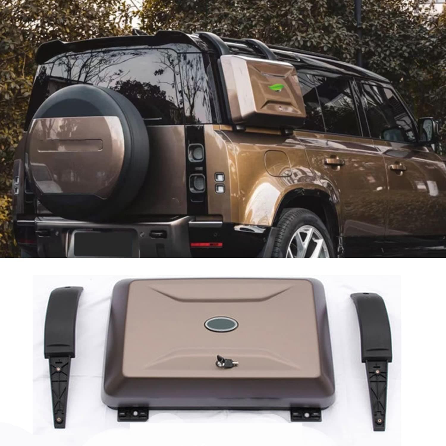 Gondwana Stone Mounted Gear Exterior Side Toolbox Storage Box Carrier with Lock fits for Land Rover Defender 110 2020-2025