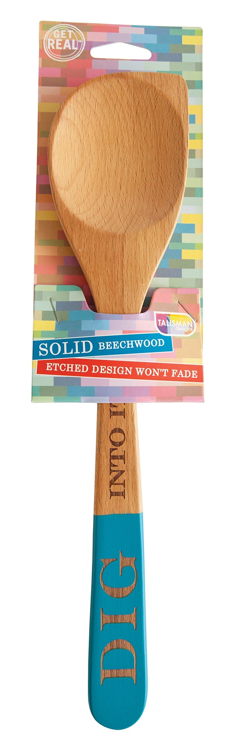 Talisman Designs Beechwood Corner Spoon, Dig Into It