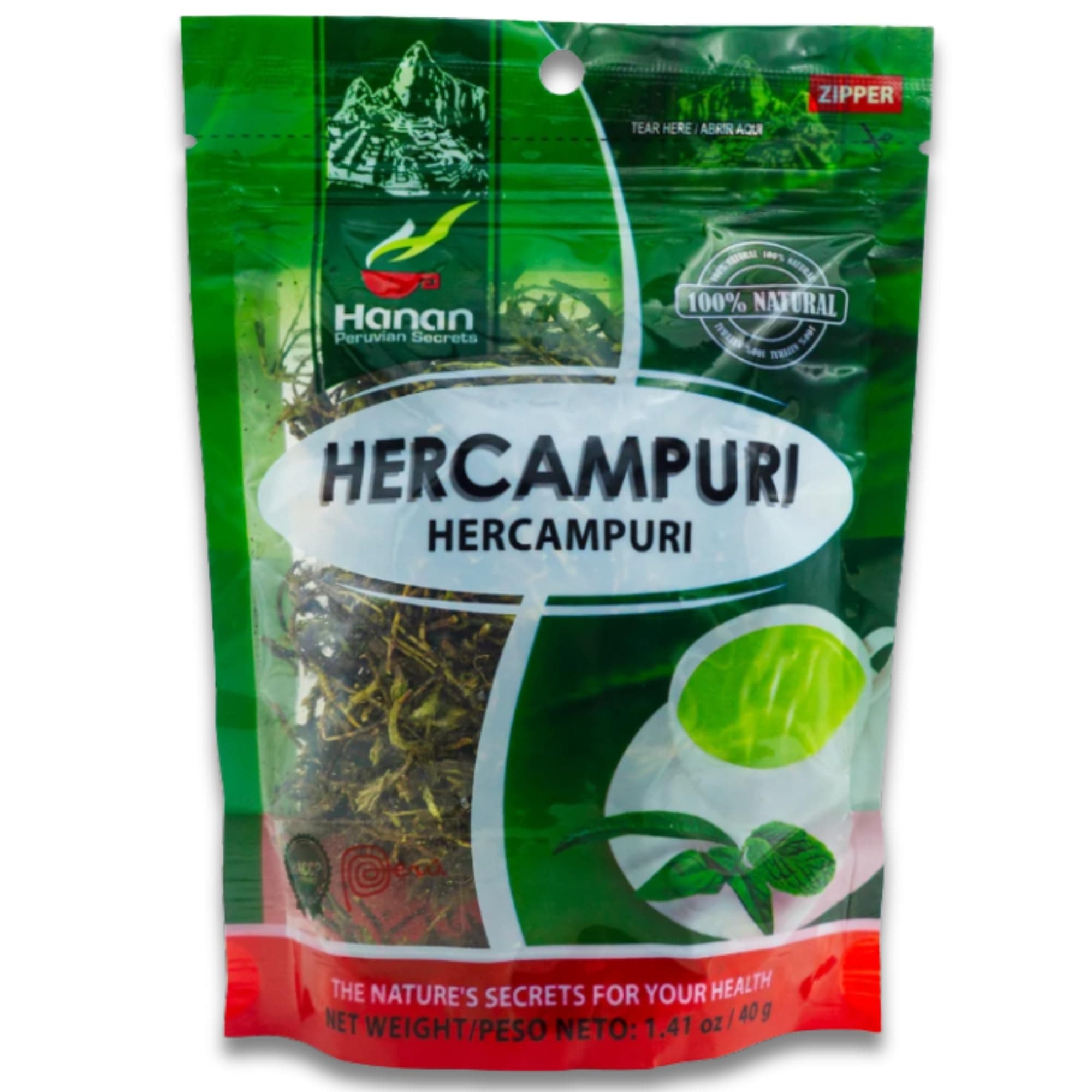 Hanan Peruvian Secrets Hercampuri - 100% Natural Gentianella Alborosea 1.41oz / 40g - Natural Detox