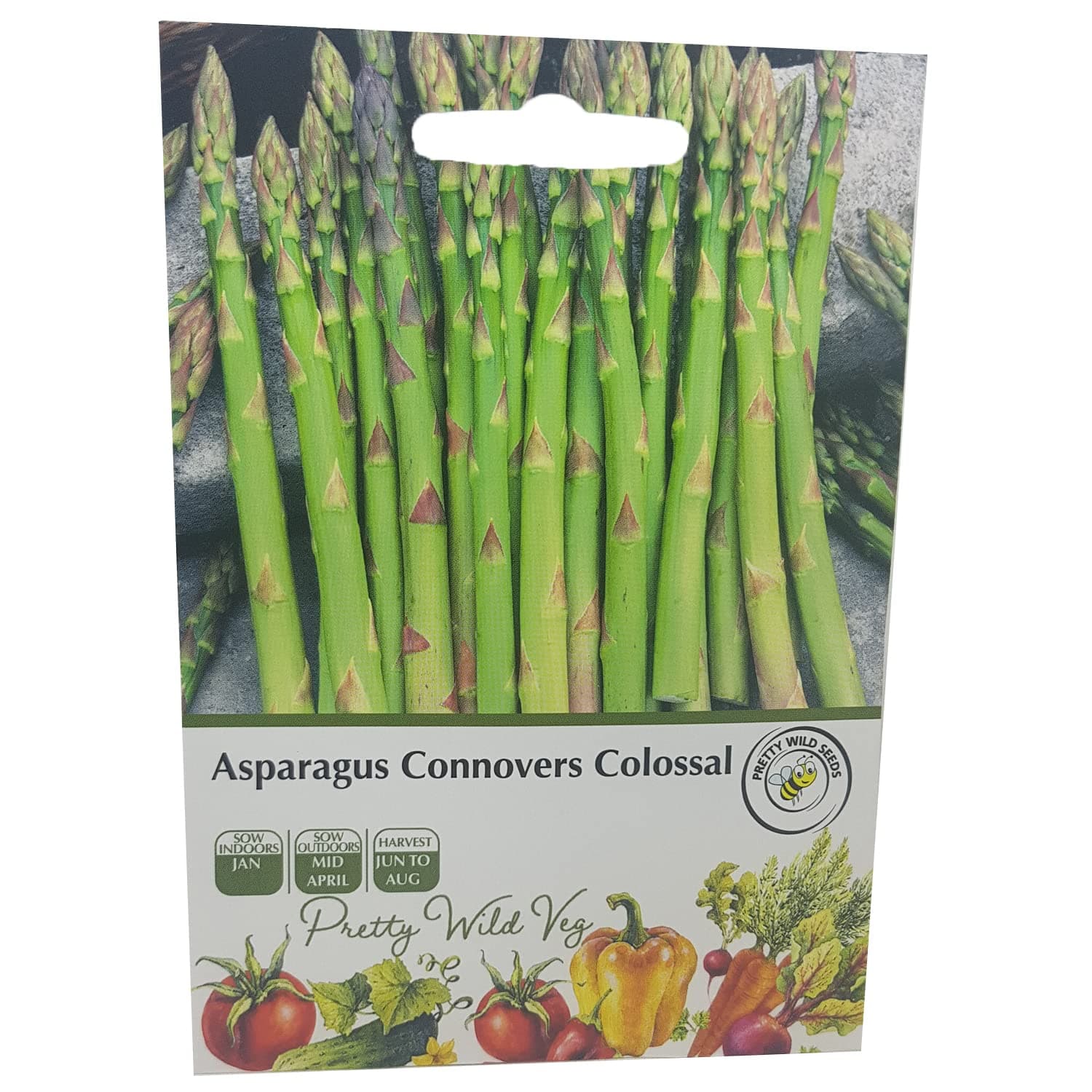 Asparagus Connovers Colossal Seeds in Pictorial Packet from a UK Seller Very Popular Variety