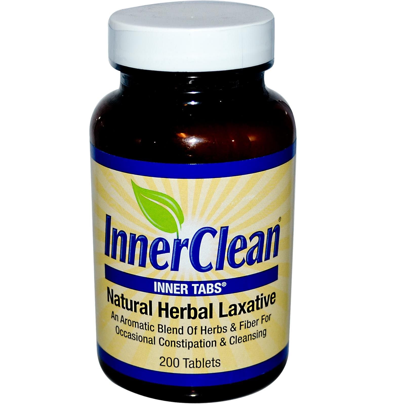 InnerClean Inner Tabs Natural Herbal Laxative 200 Tablets