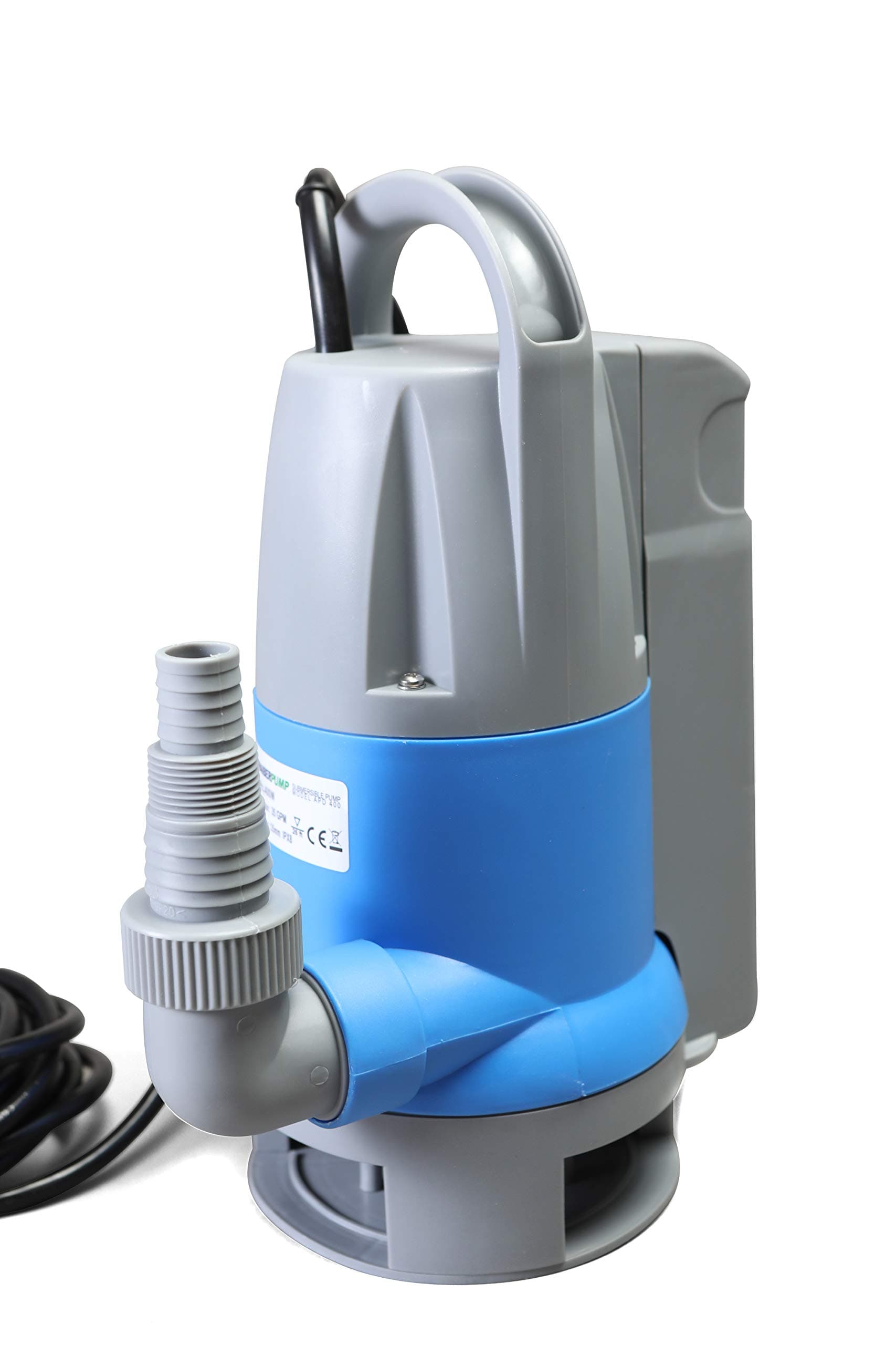 Submersible Clean/Dirty Water Sump Pump 1hp with built in Automatic ON/OFF (no external float switch needed) 3420GPH, 26'Head, Thermal Protector, Copper Winding - Schraiberpump