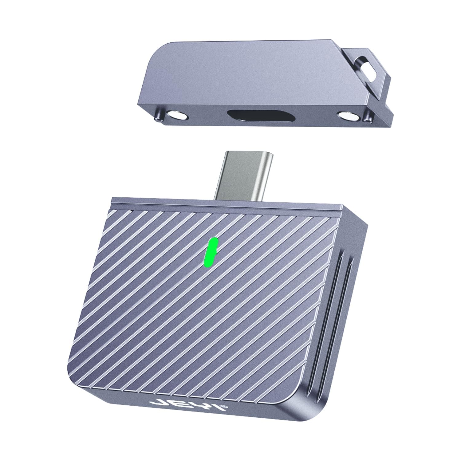 JEYI 2230 M.2 Enclosure, Direct Connect Wirefree USB C 10Gbps M.2 NVMe SSD Enclosure Adapter, 2tb Max-i9 Zebra 2230C