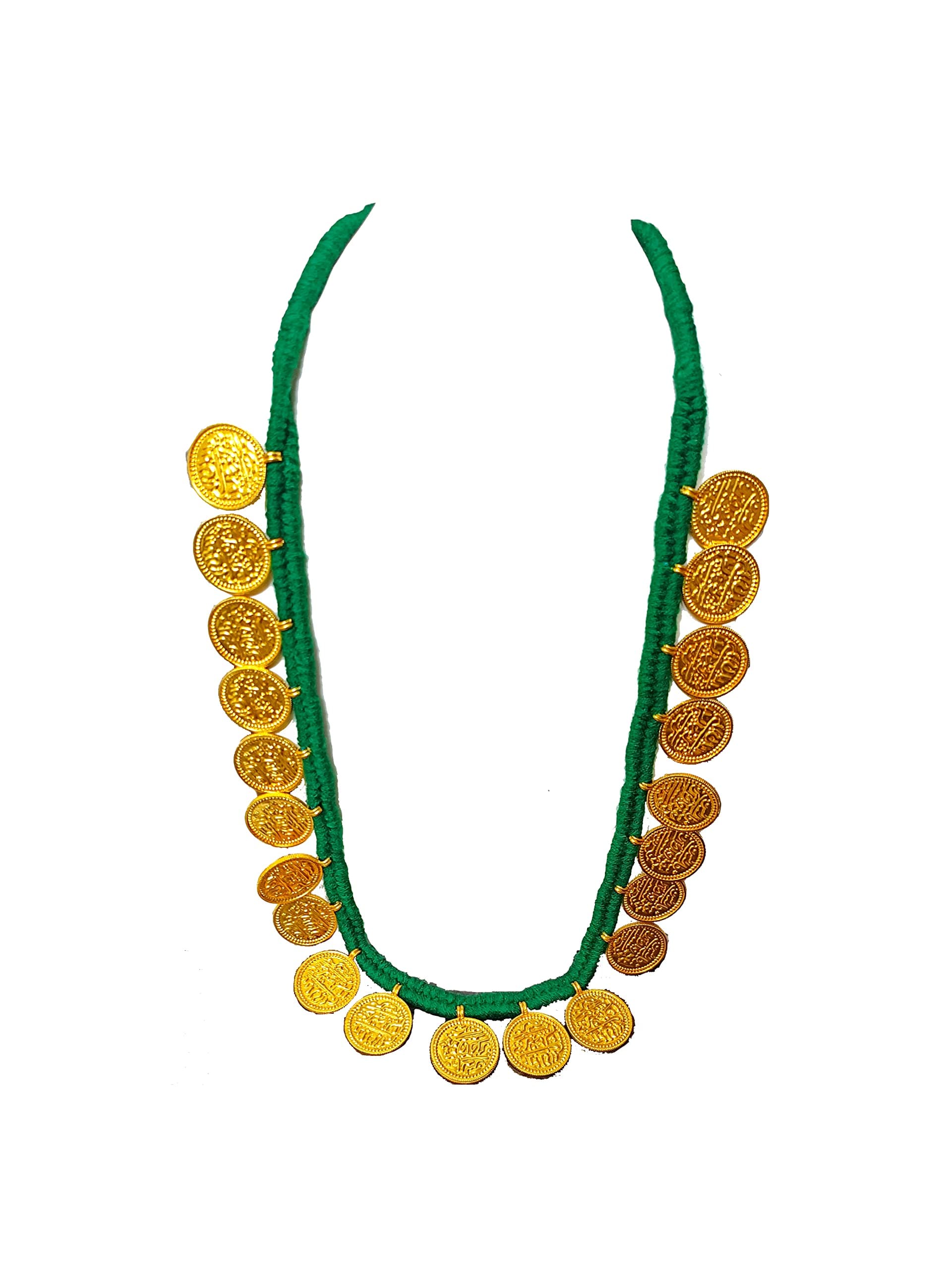 DISHIKA COLLECTION Nepali Traditional Hemel Coin Necklace for Women | Coin Mala | Sikka Necklace
