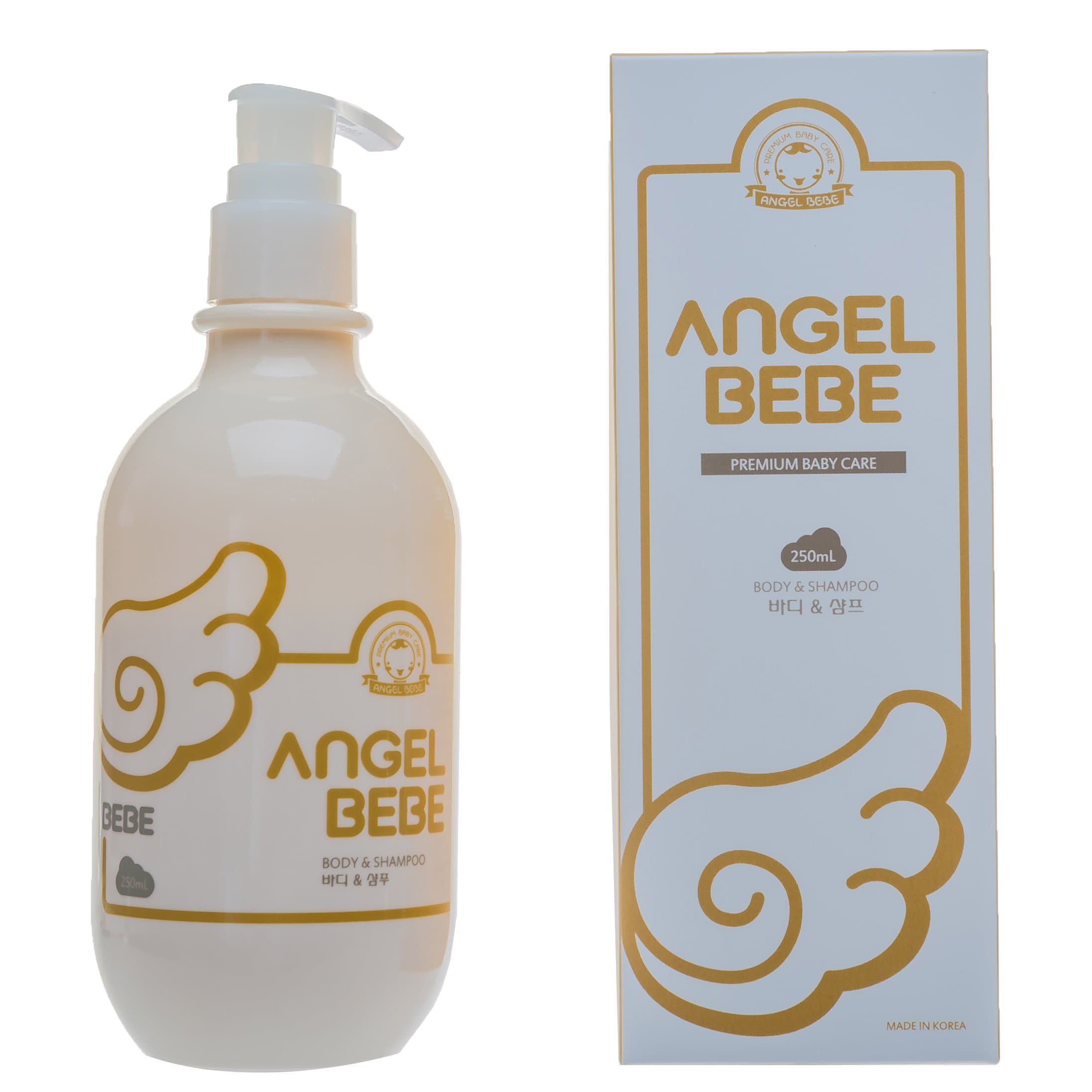 | Angel Bebe Body & Shampoo 8.45 Fluid Ounce | Angel Bebe Premium Baby Care Natural Plant Extract Body & Shampoo Vanilla Scent